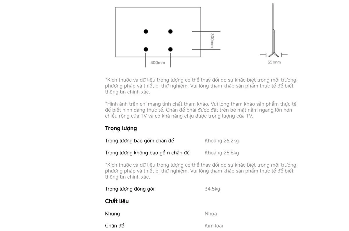 Tivi Xiaomi S Pro Mini LED 75 2026 – Bản Quốc Tế – 4K/144Hz – 3GB/32GB