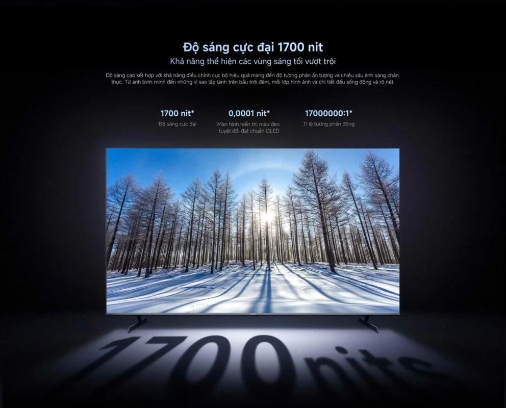 Tivi Xiaomi S Pro Mini LED 75 2026 – Bản Quốc Tế – 4K/144Hz – 3GB/32GB