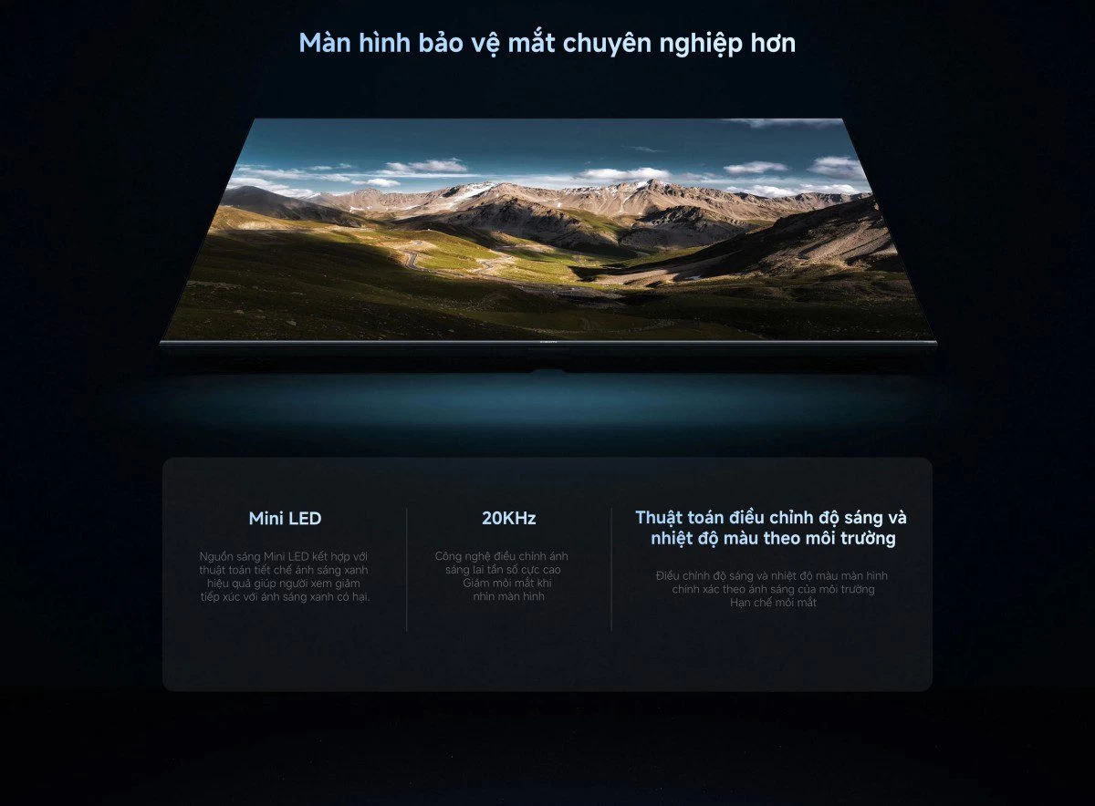 Tivi Xiaomi S Pro Mini LED 55 2026 – Bản Quốc Tế – 4K/144Hz – 3GB/32GB