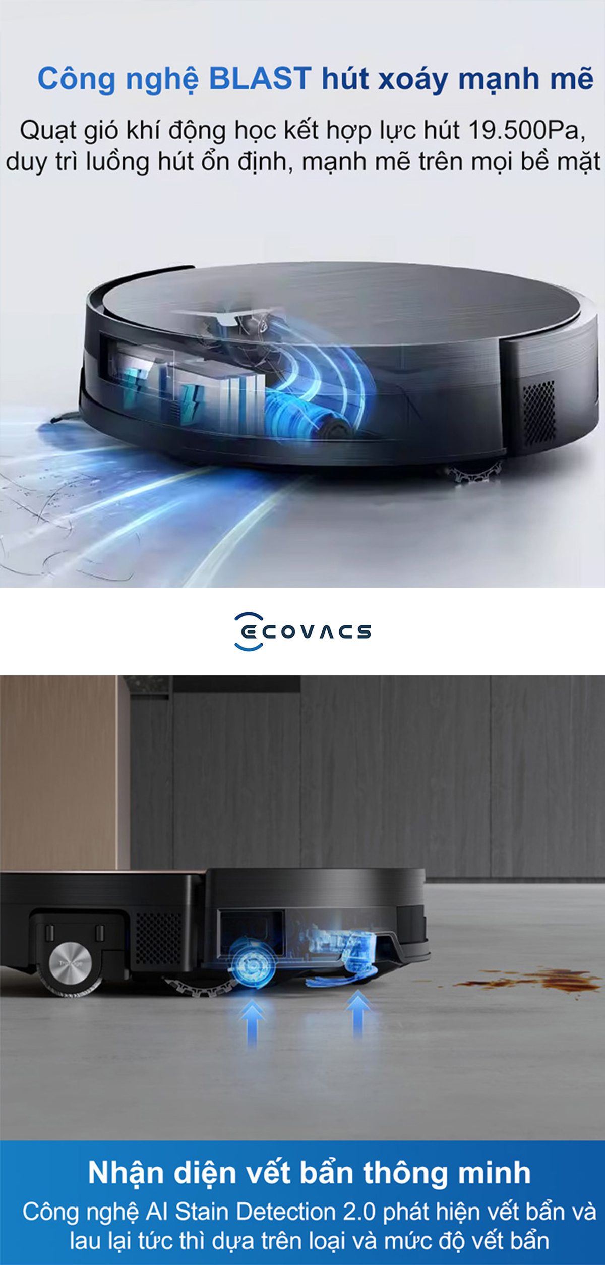 Ecovacs Deebot X11 OmniCyclone Robot hút bụi lau nhà – Bản Quốc Tế【Nhắn tin giảm giá thêm】
