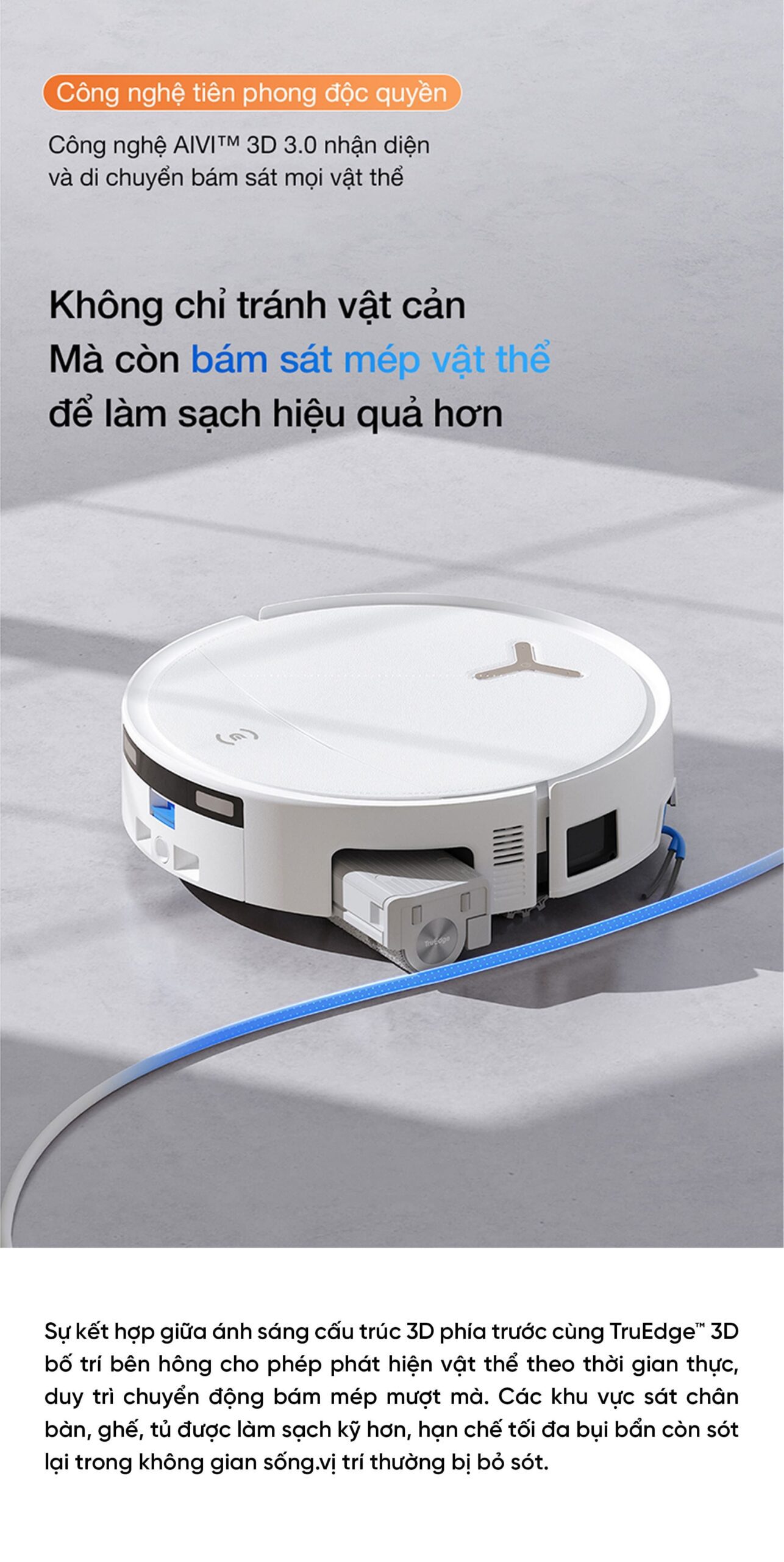 Robot hút bụi lau nhà Ecovacs Deebot T80S Omni Bản Quốc Tế
