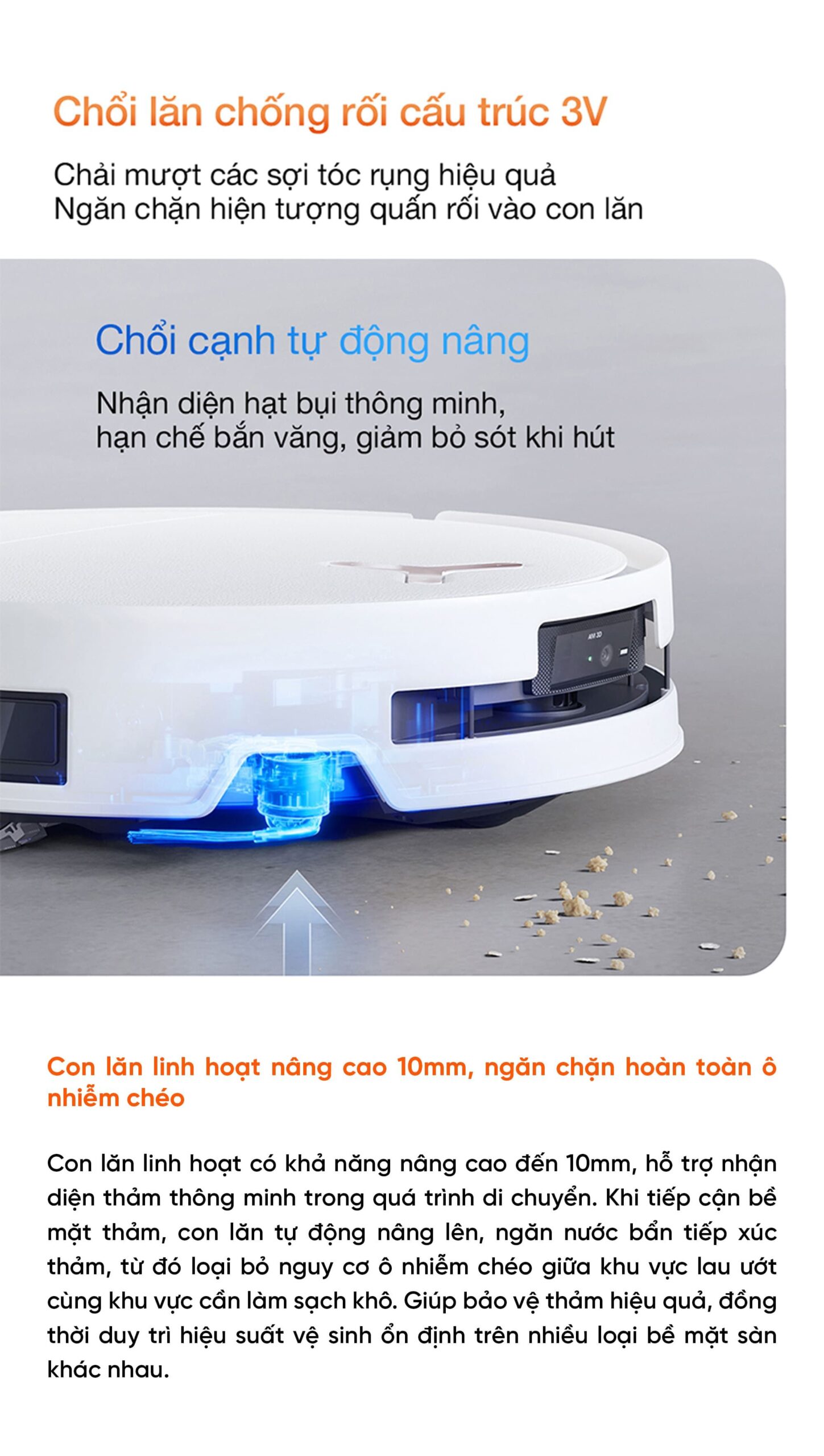 Robot hút bụi lau nhà Ecovacs Deebot T80S Omni Bản Quốc Tế