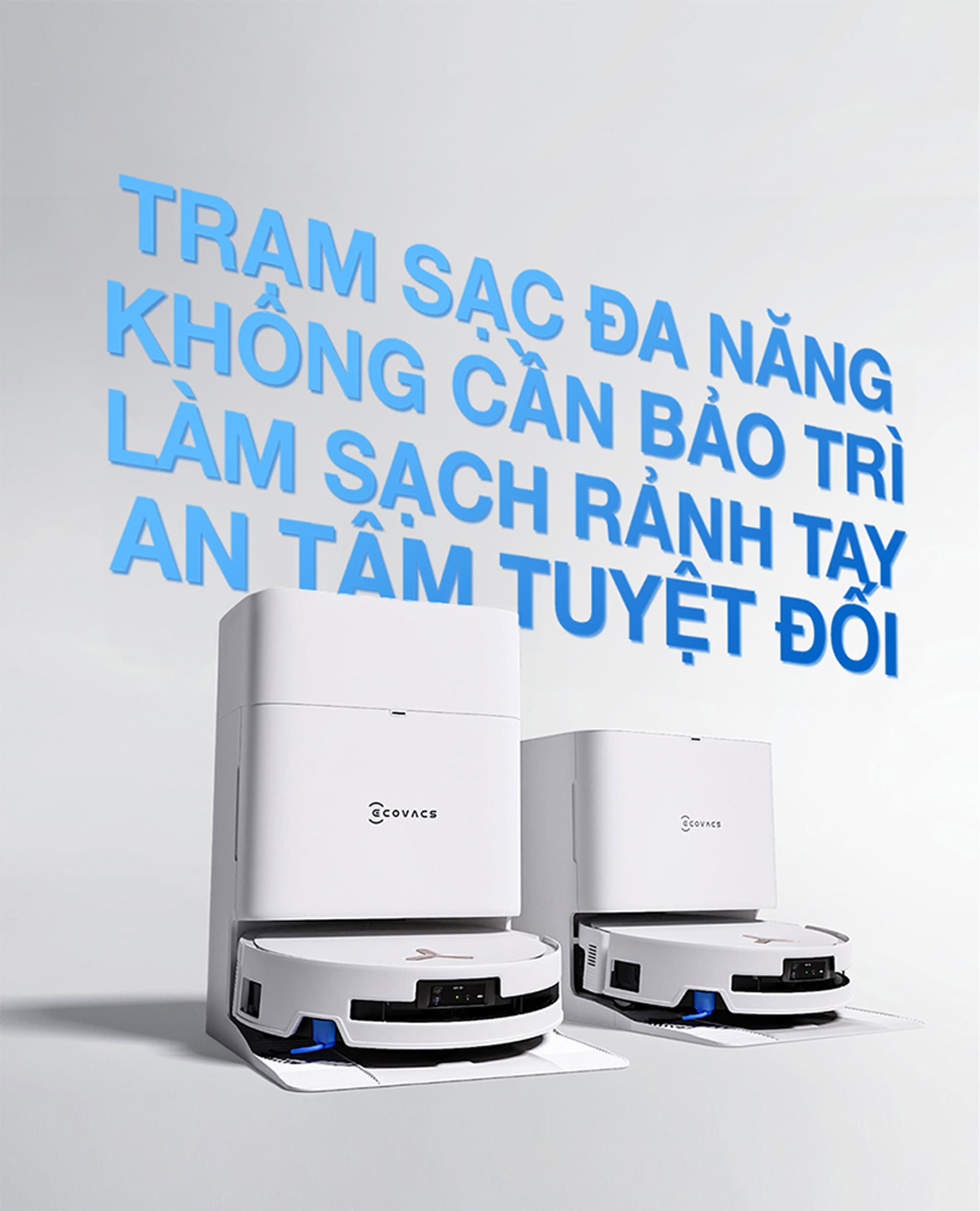 Robot hút bụi lau nhà Ecovacs Deebot T80S Omni Bản Quốc Tế