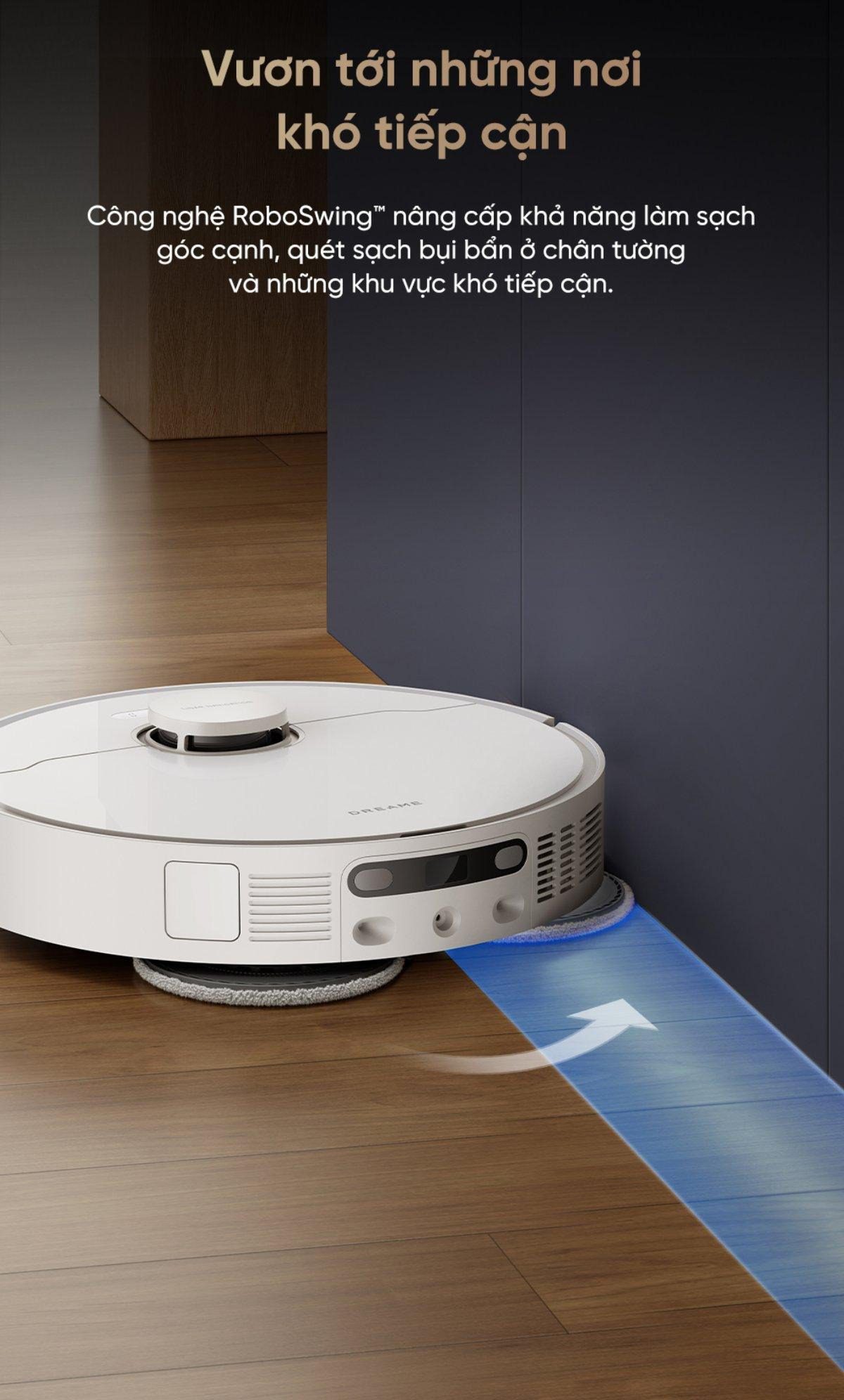 Robot hút bụi Dreame D20 Ultra | Lực hút 13.000Pa