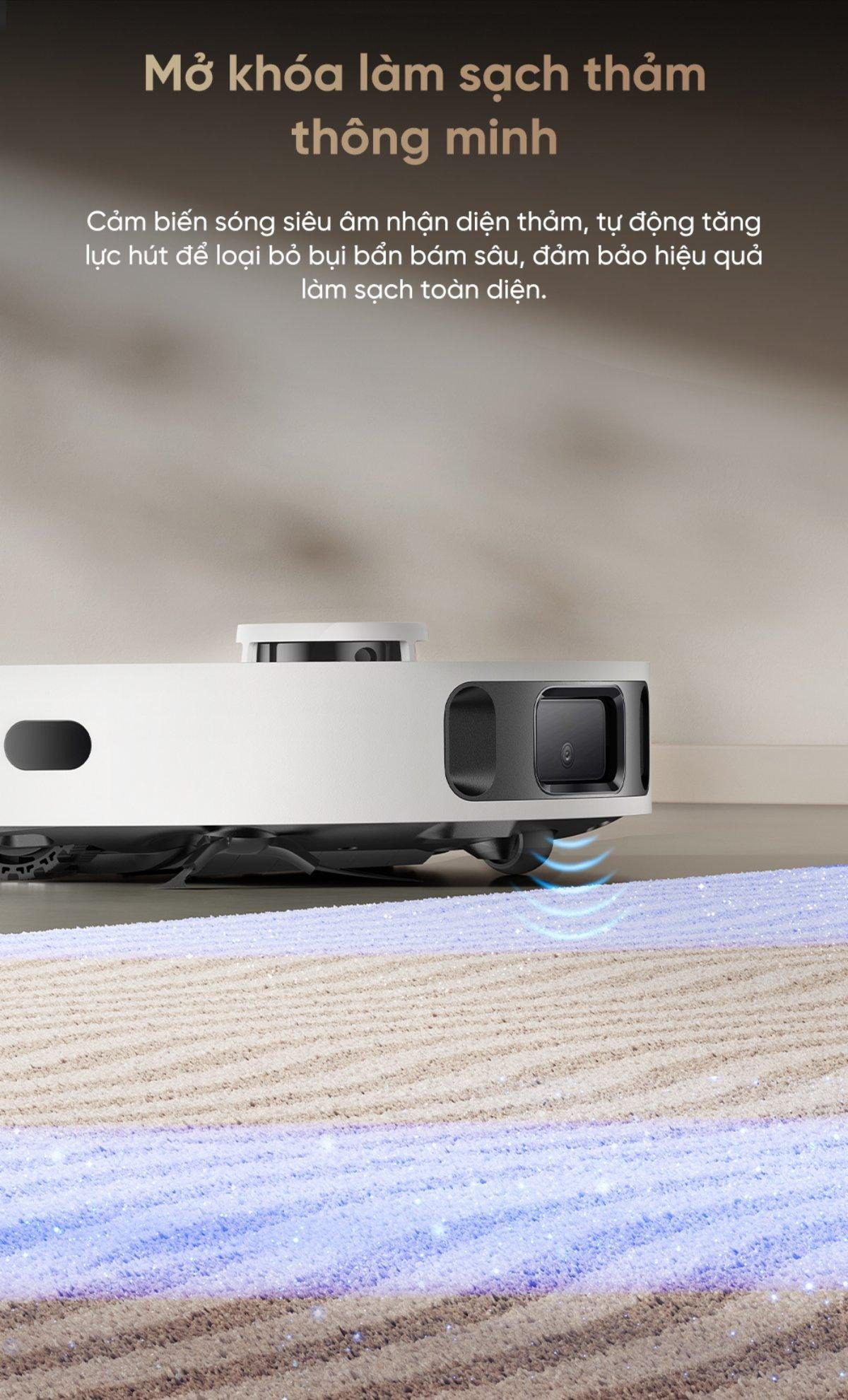 Robot hút bụi Dreame D20 Ultra | Lực hút 13.000Pa