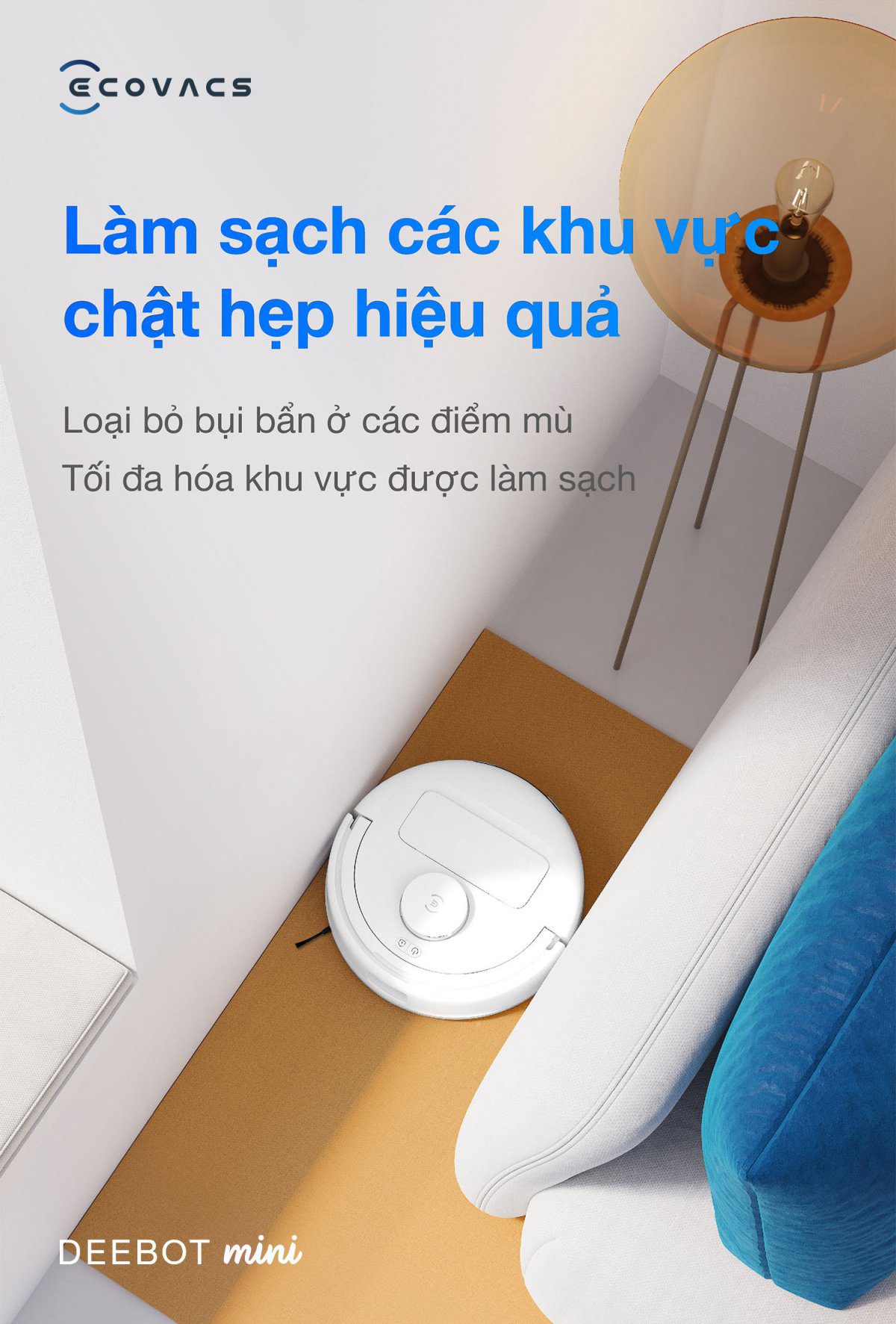 Robot hút bụi Ecovacs Mini【Nhắn tin giảm giá thêm】