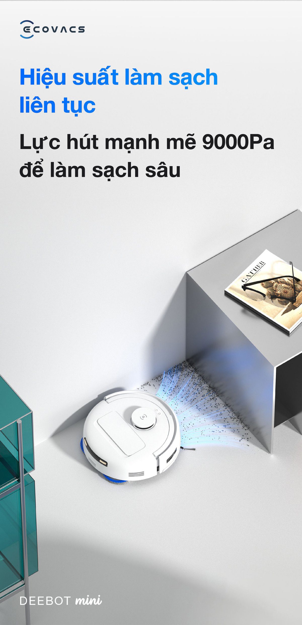 Robot hút bụi Ecovacs Mini【Nhắn tin giảm giá thêm】
