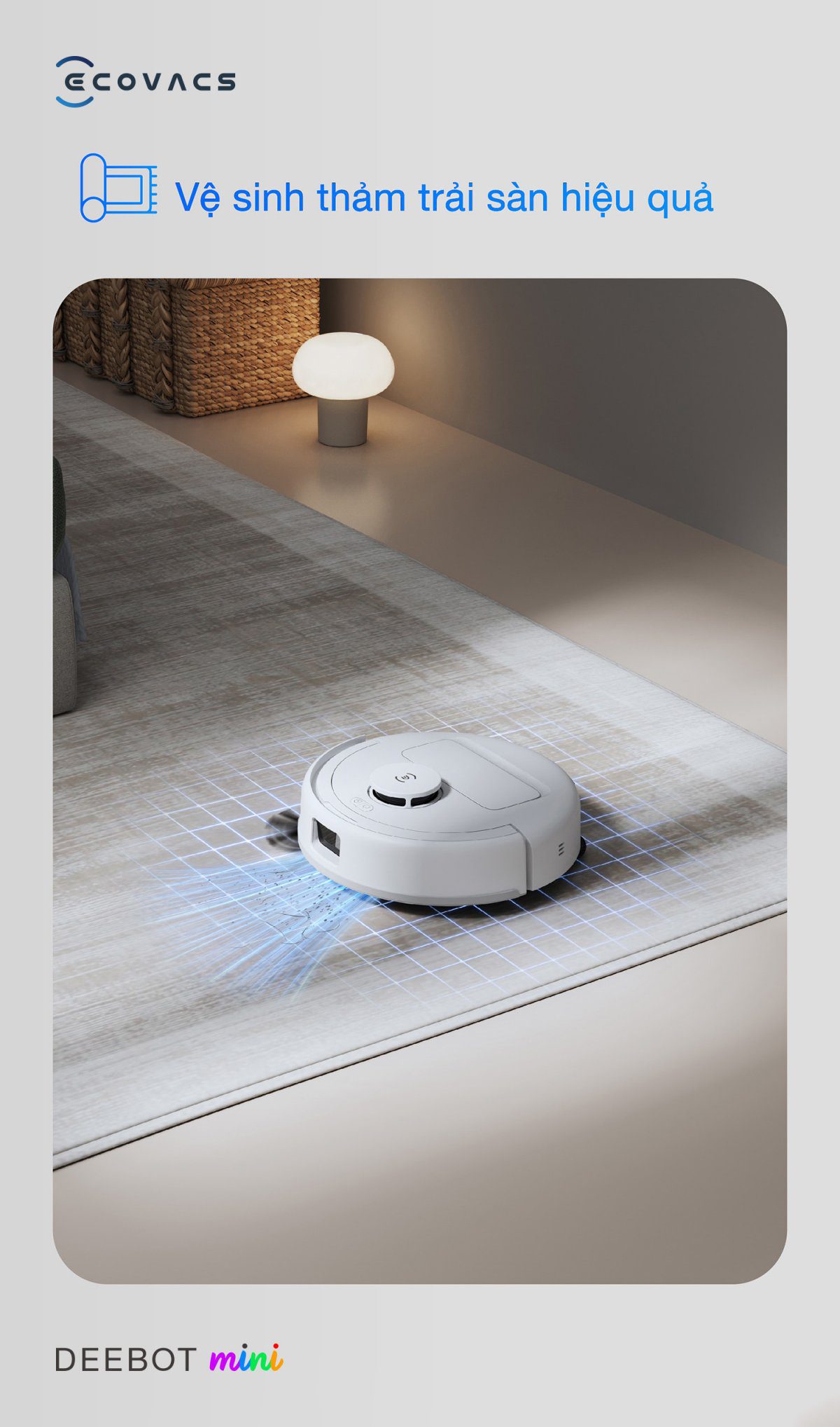 Robot hút bụi Ecovacs Mini【Nhắn tin giảm giá thêm】