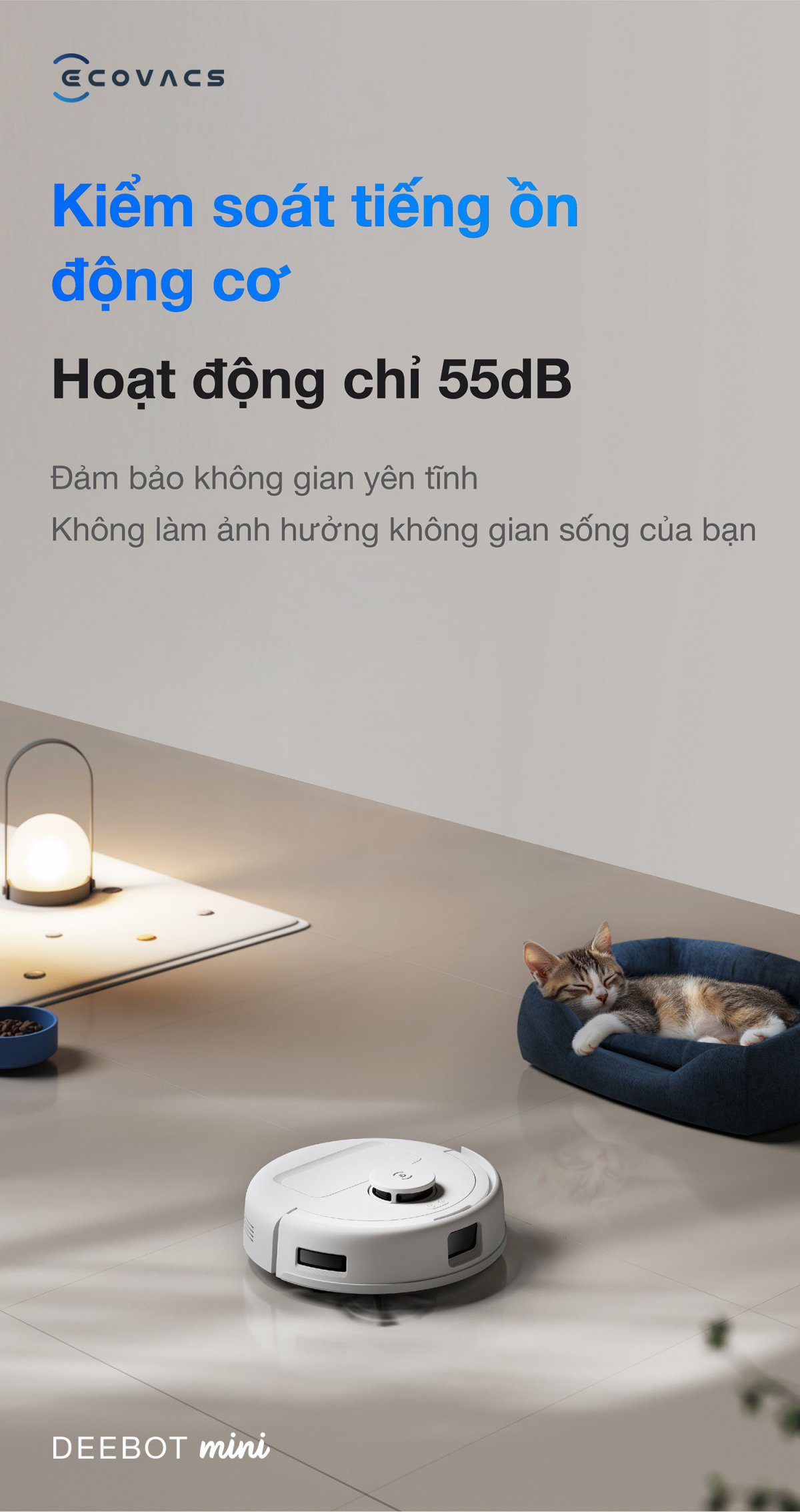 Robot hút bụi Ecovacs Mini【Nhắn tin giảm giá thêm】