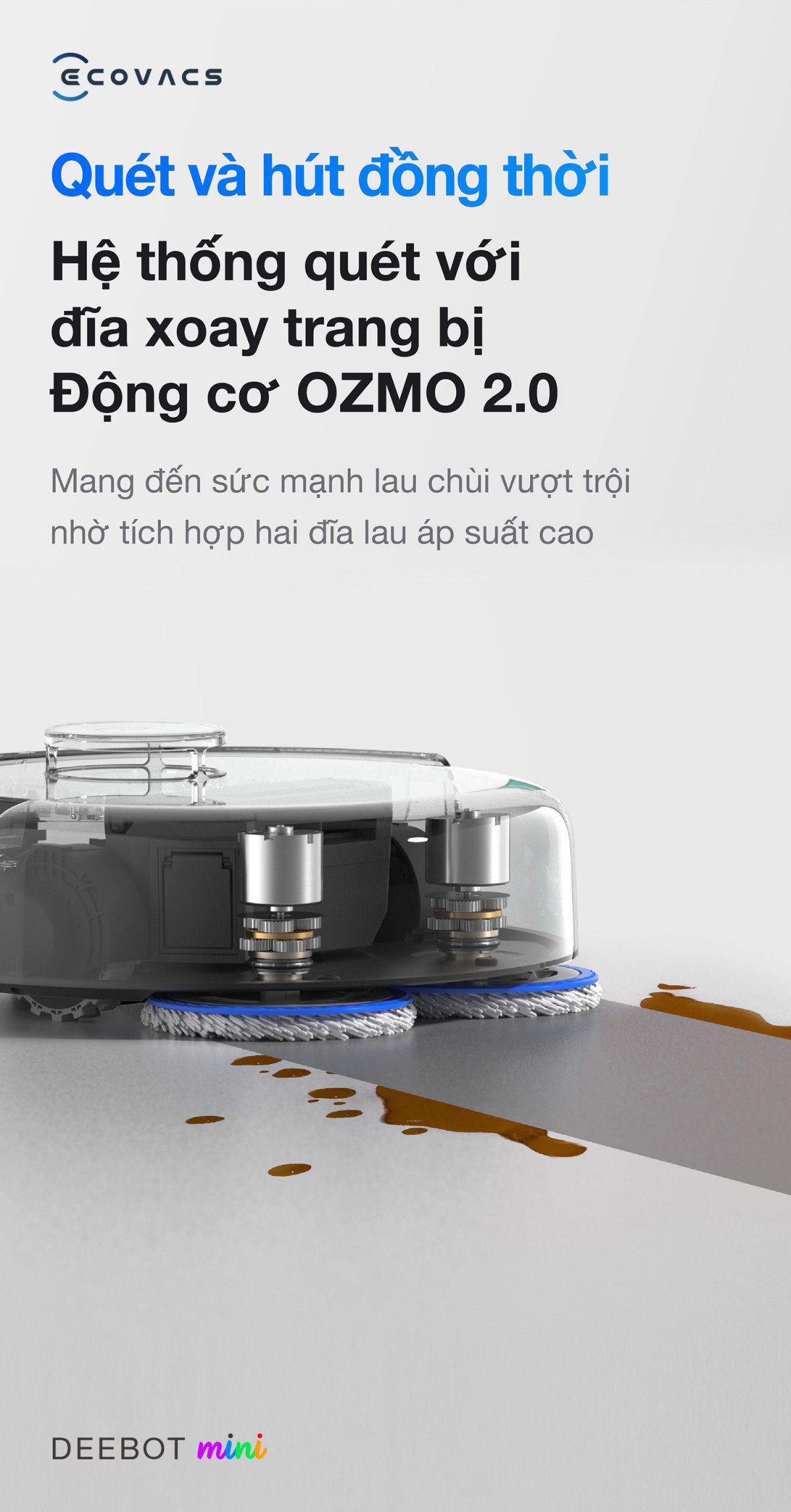 Robot hút bụi Ecovacs Mini【Nhắn tin giảm giá thêm】