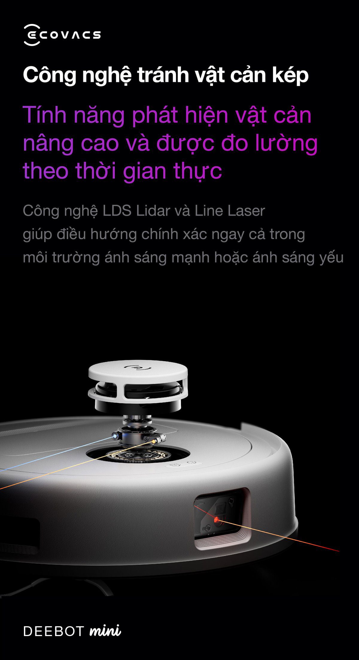 Robot hút bụi Ecovacs Mini【Nhắn tin giảm giá thêm】