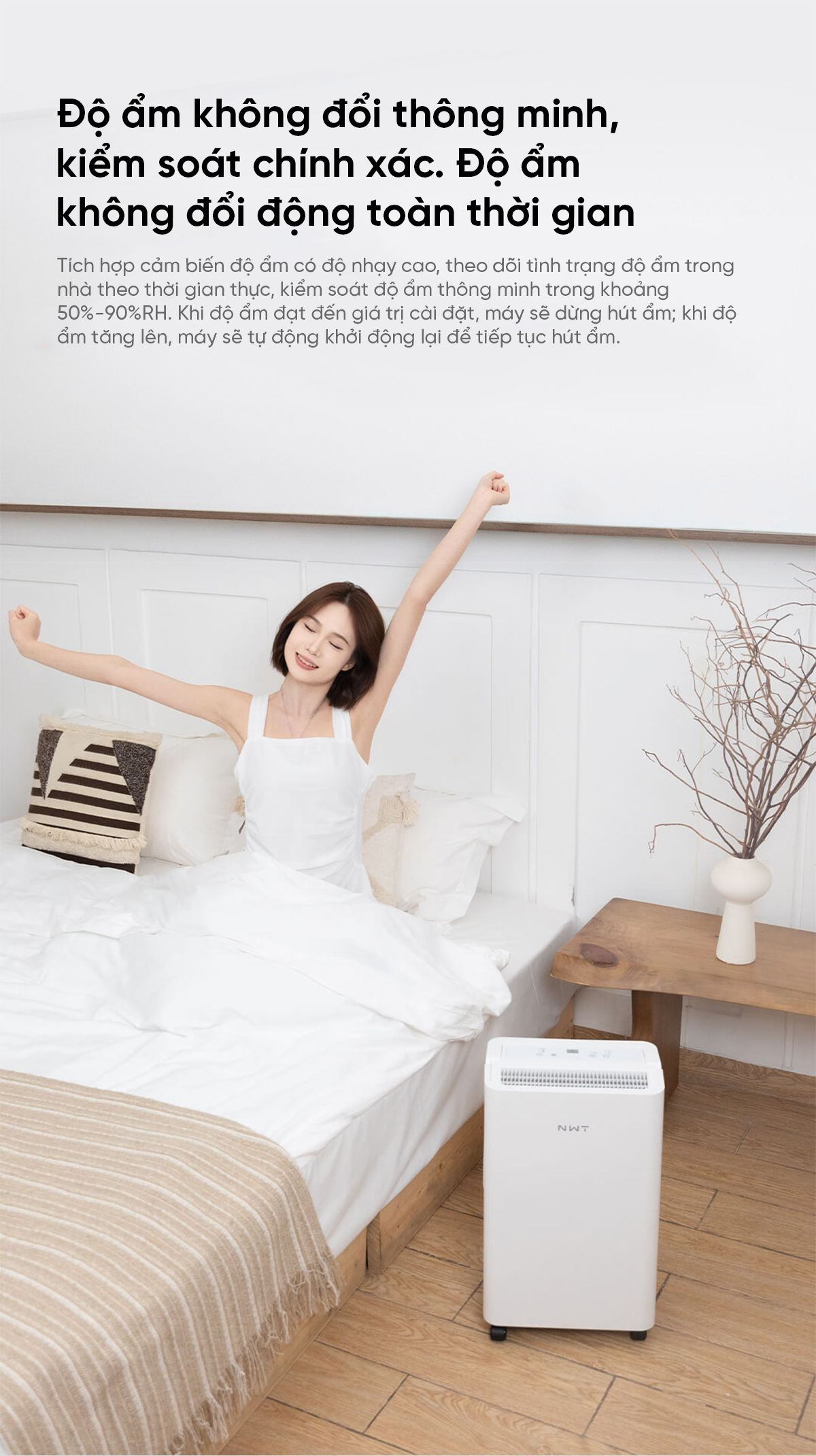 Máy Hút Ẩm Thông Minh Xiaomi NWT 16L Quốc Tế