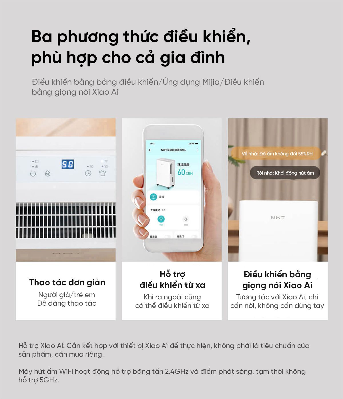 Máy Hút Ẩm Thông Minh Xiaomi NWT 16L Quốc Tế
