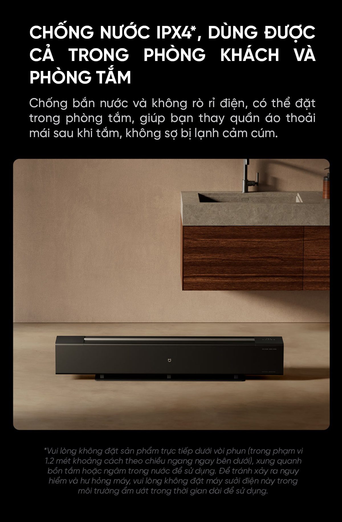 Máy sưởi Xiaomi Mijia Graphene Mô Phỏng Ngọn Lửa , Bù Ẩm