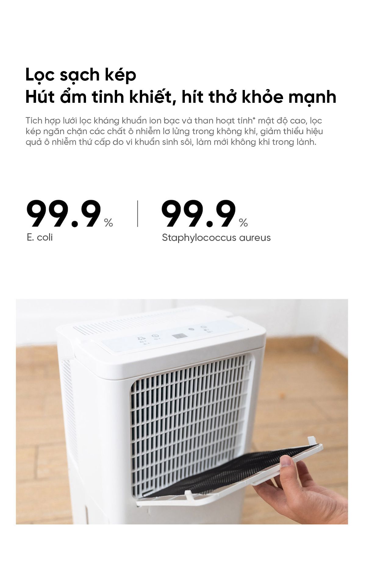 Máy Hút Ẩm Thông Minh Xiaomi NWT 16L Quốc Tế