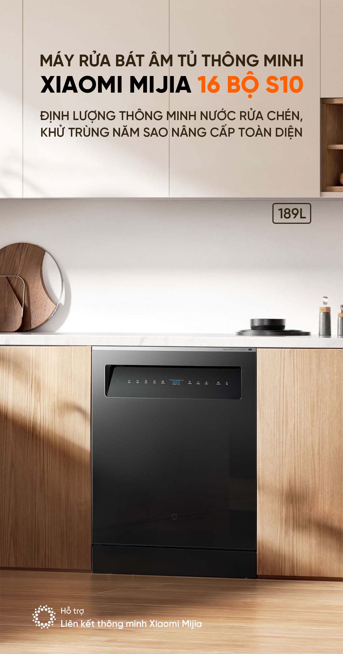 Máy rửa bát Xiaomi Mijia S10 16 Bộ Phiên Bản Nâng Cấp 2025