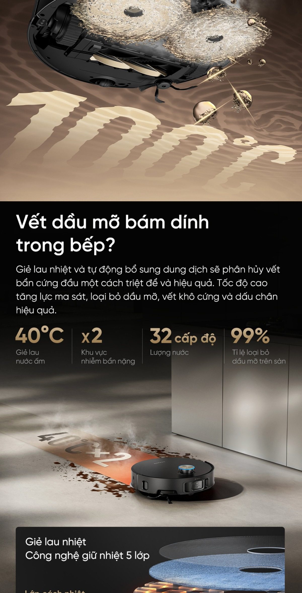 Robot hút bụi Dreame X50 Pro Ultra