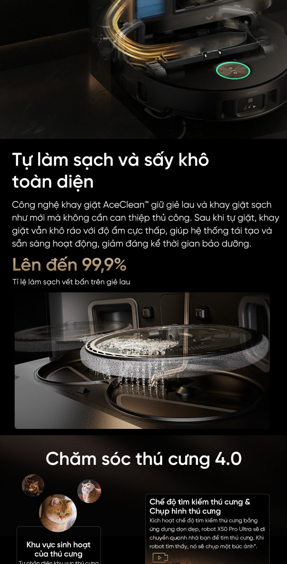 Robot hút bụi Dreame X50 Pro Ultra
