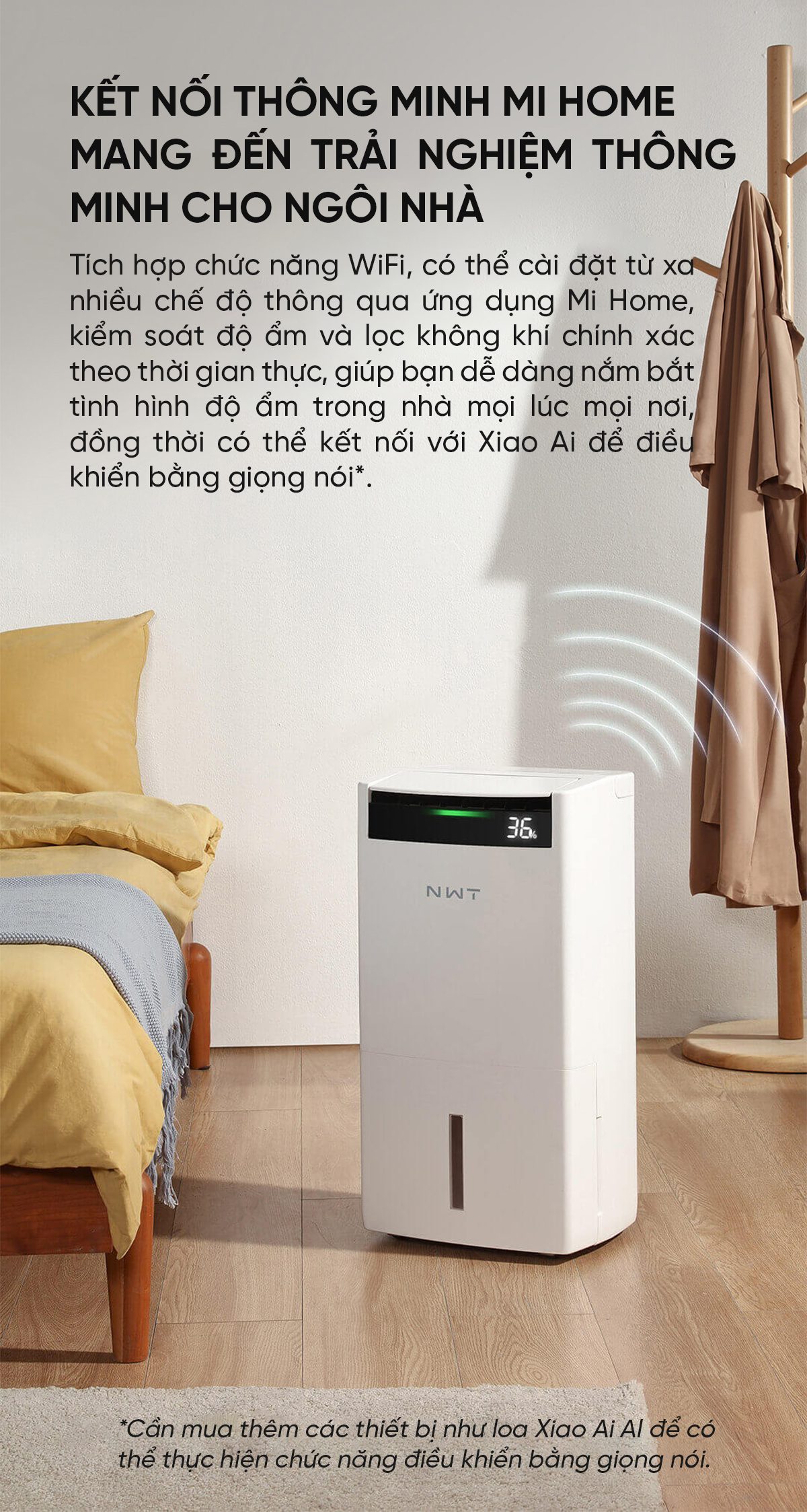 Máy Hút Ẩm Xiaomi NWT 24L Quốc Tế