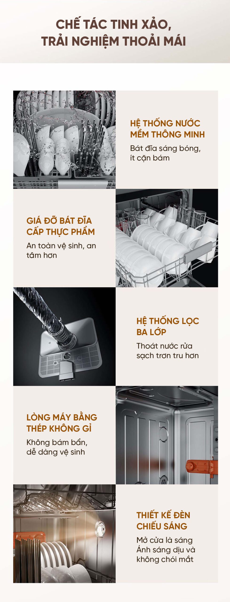 Máy rửa bát Xiaomi Mijia S10 16 Bộ Phiên Bản Nâng Cấp 2025