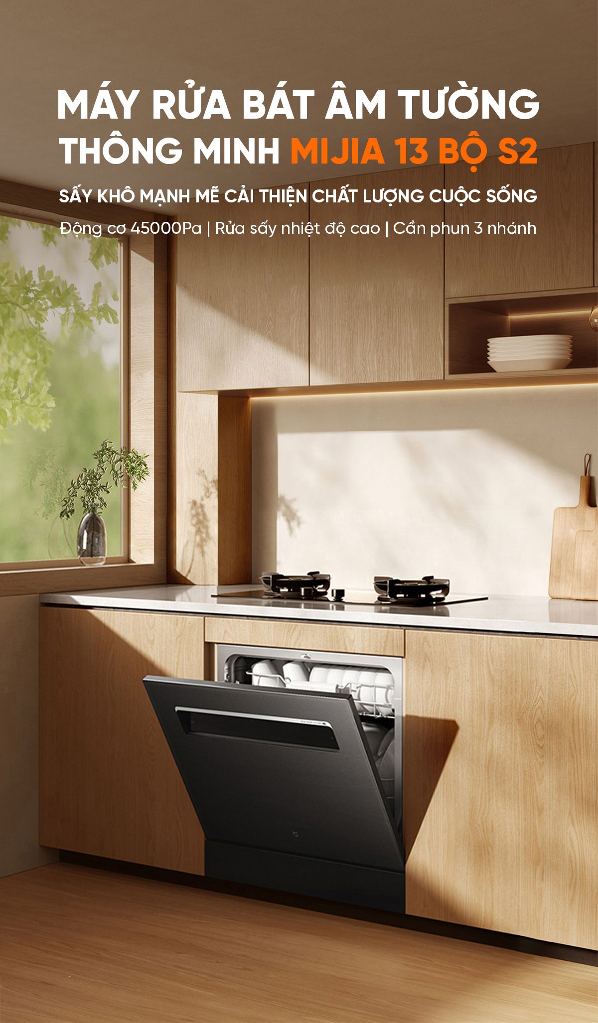 Máy rửa bát Xiaomi Mijia S2 13 bộ New Model