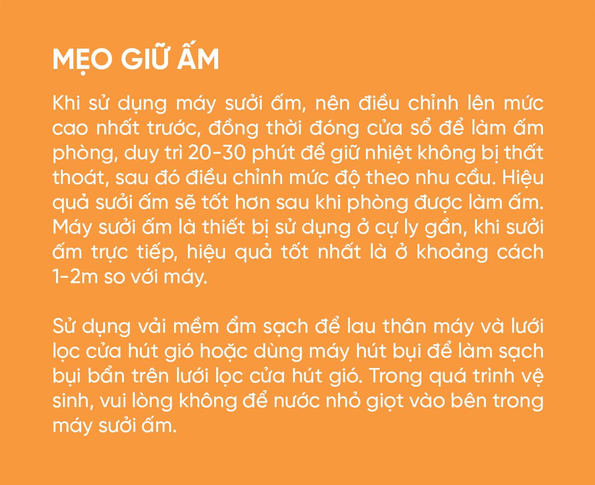 Máy sưởi đứng Xiaomi Mijia Graphene Model LSNFJ03ZM Nút Cơ