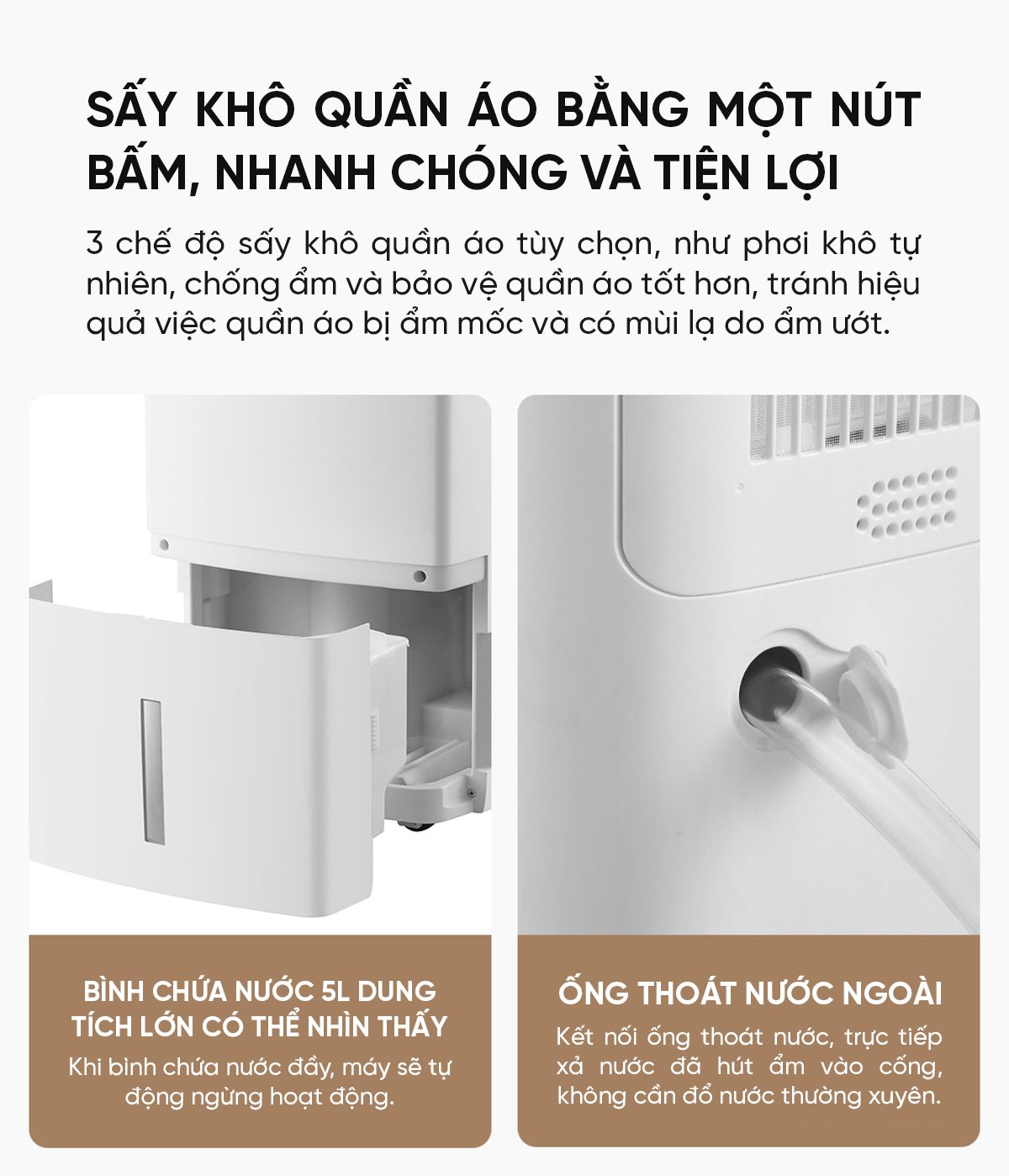 Máy Hút Ẩm Xiaomi NWT 24L Quốc Tế