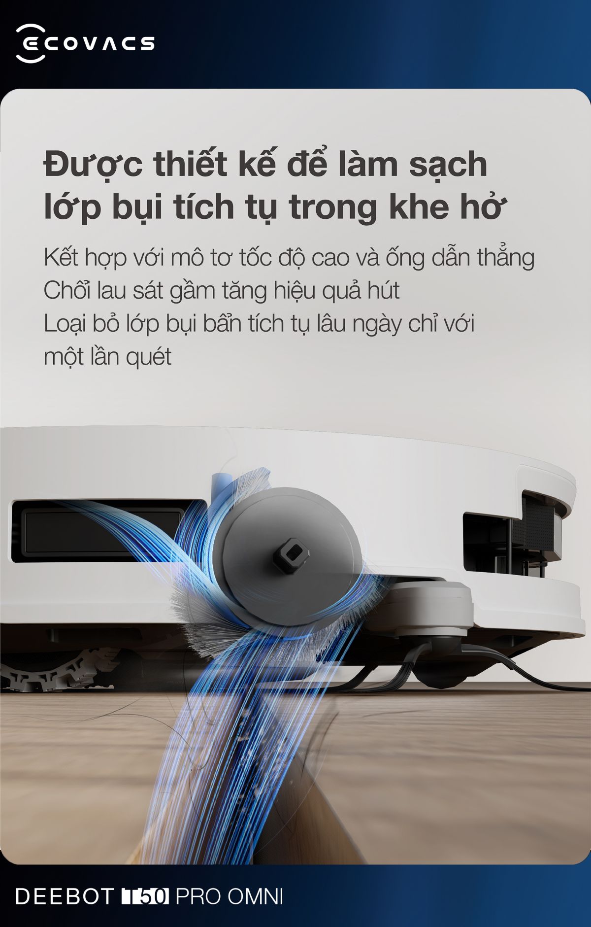 Robot hút bụi Ecovacs T50 Pro OMNI【Nhắn tin giảm giá thêm】