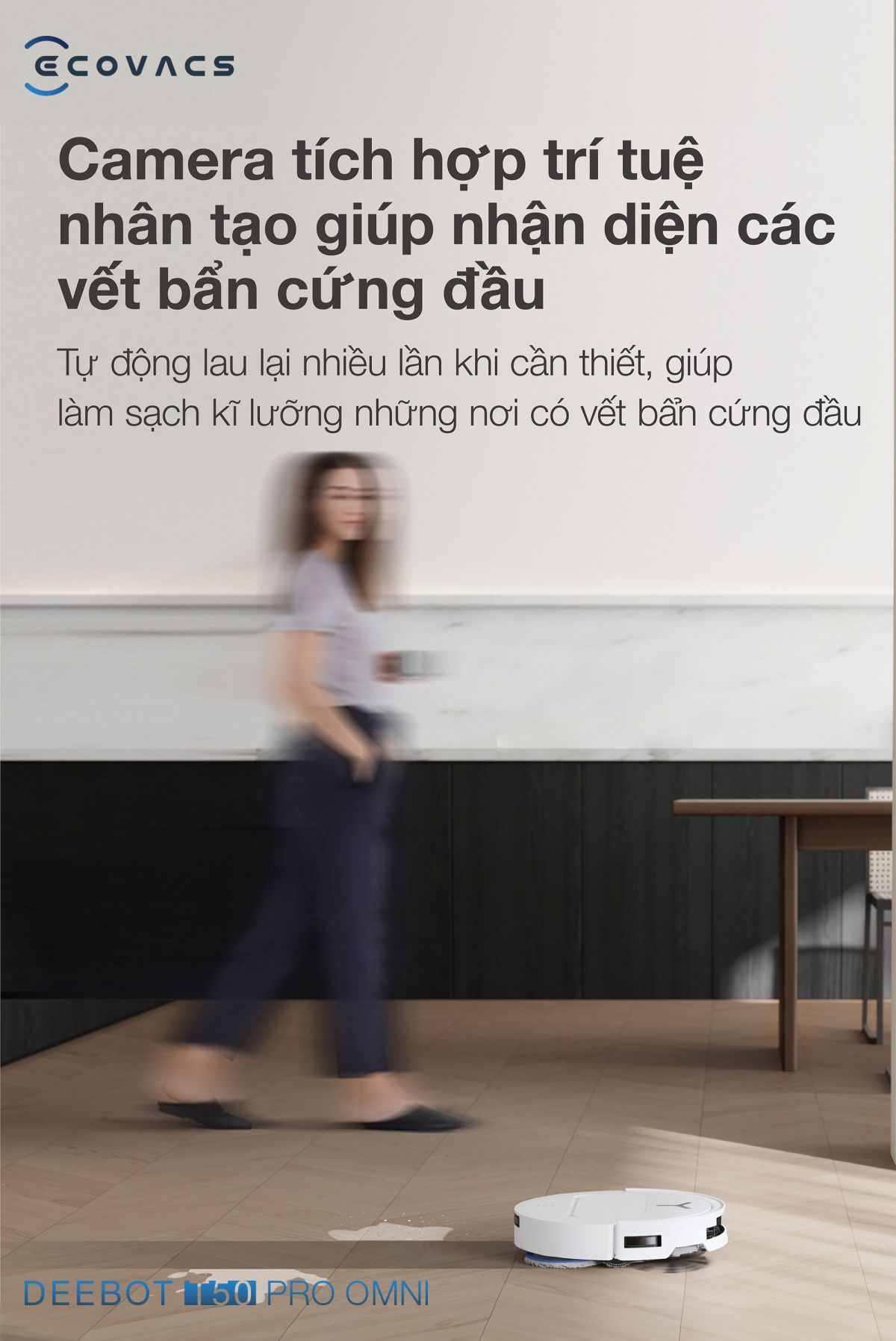 Robot hút bụi Ecovacs T50 Pro OMNI【Nhắn tin giảm giá thêm】