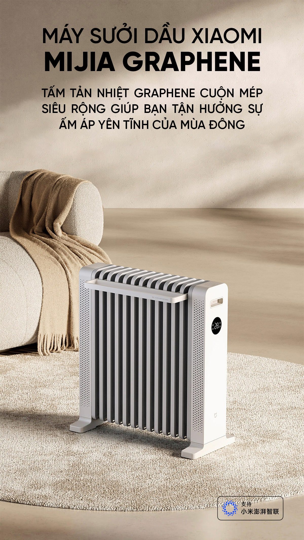 Máy Sưởi Dầu Xiaomi Mijia Graphene YTDNQ01ZM 2200W