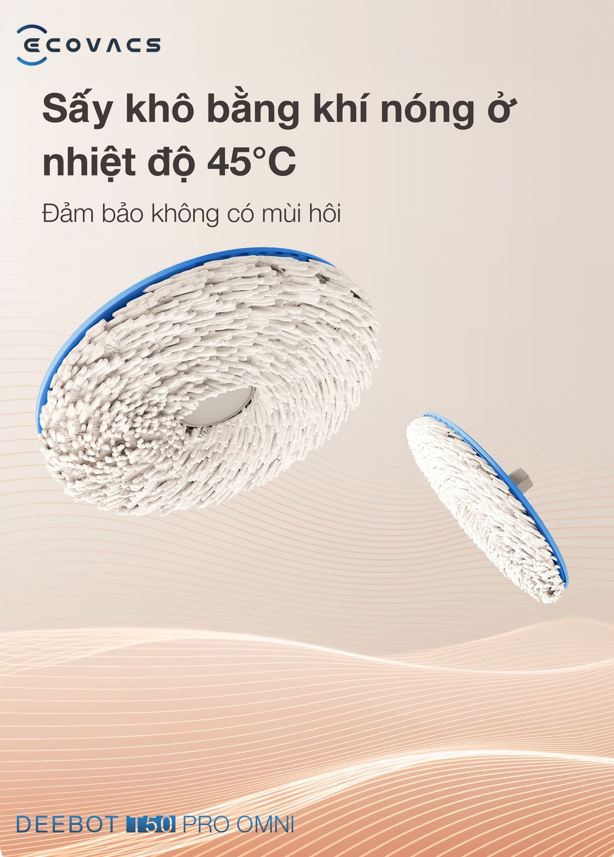 Robot hút bụi Ecovacs T50 Pro OMNI【Nhắn tin giảm giá thêm】