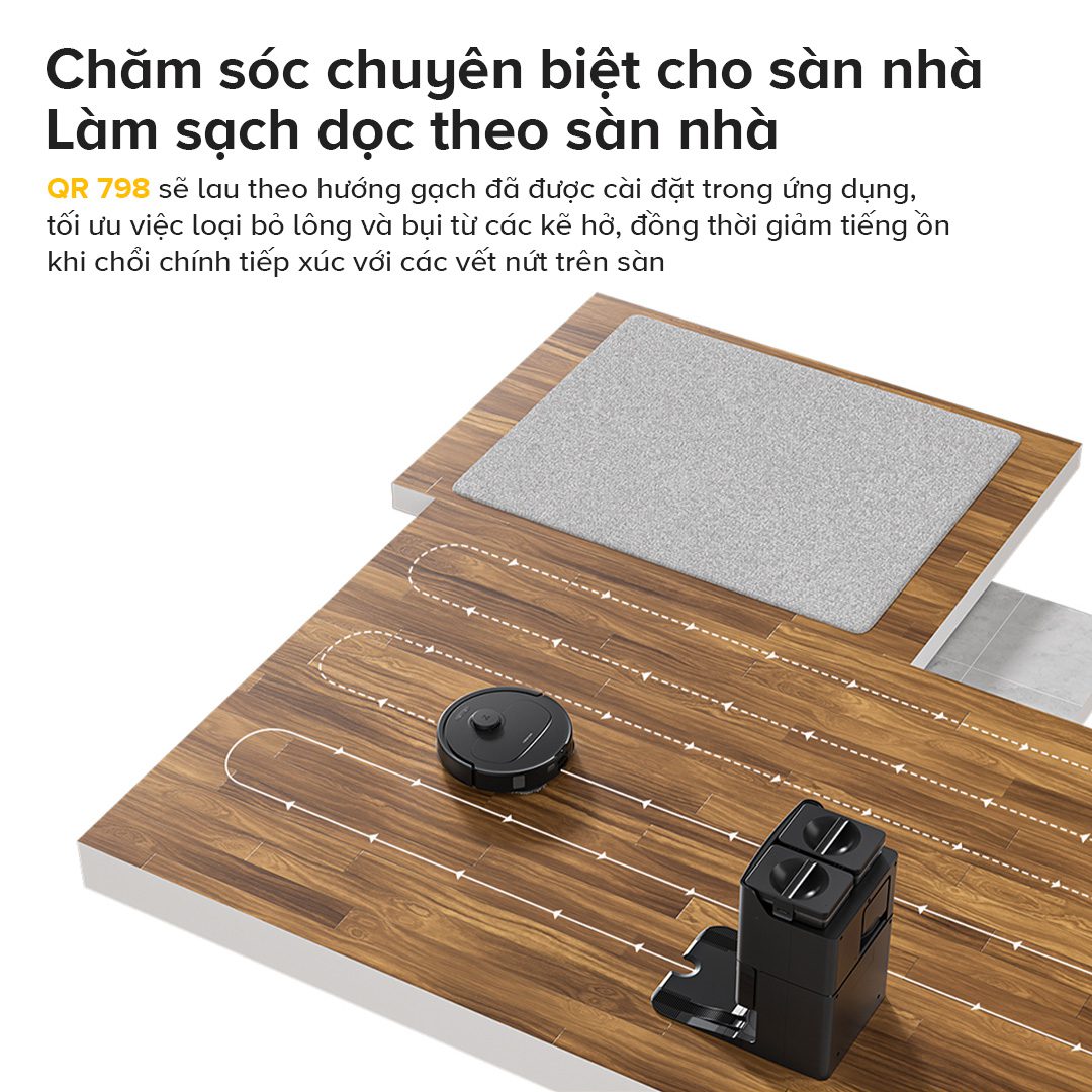 Robot hút bụi Roborock QR 798【Nhắn tin giảm giá thêm】