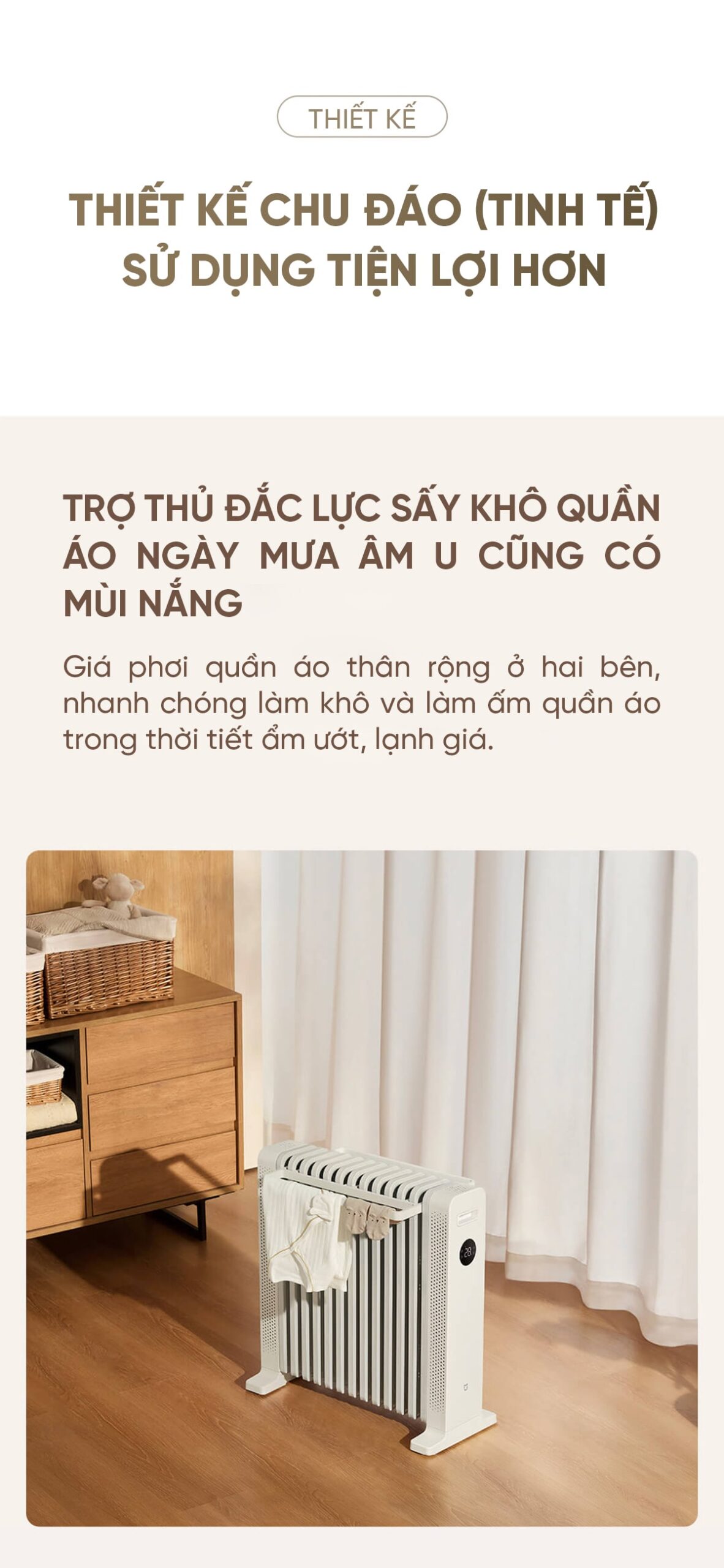 Máy Sưởi Dầu Xiaomi Mijia Graphene YTDNQ01ZM 2200W