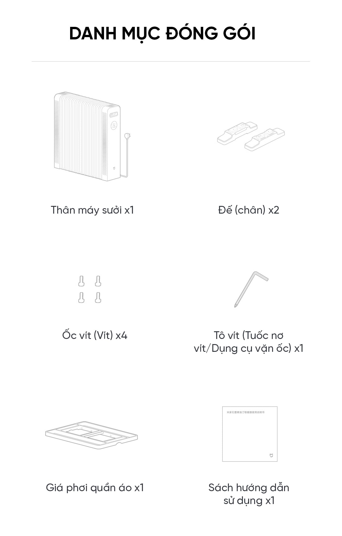 Máy Sưởi Dầu Xiaomi Mijia Graphene YTDNQ01ZM 2200W