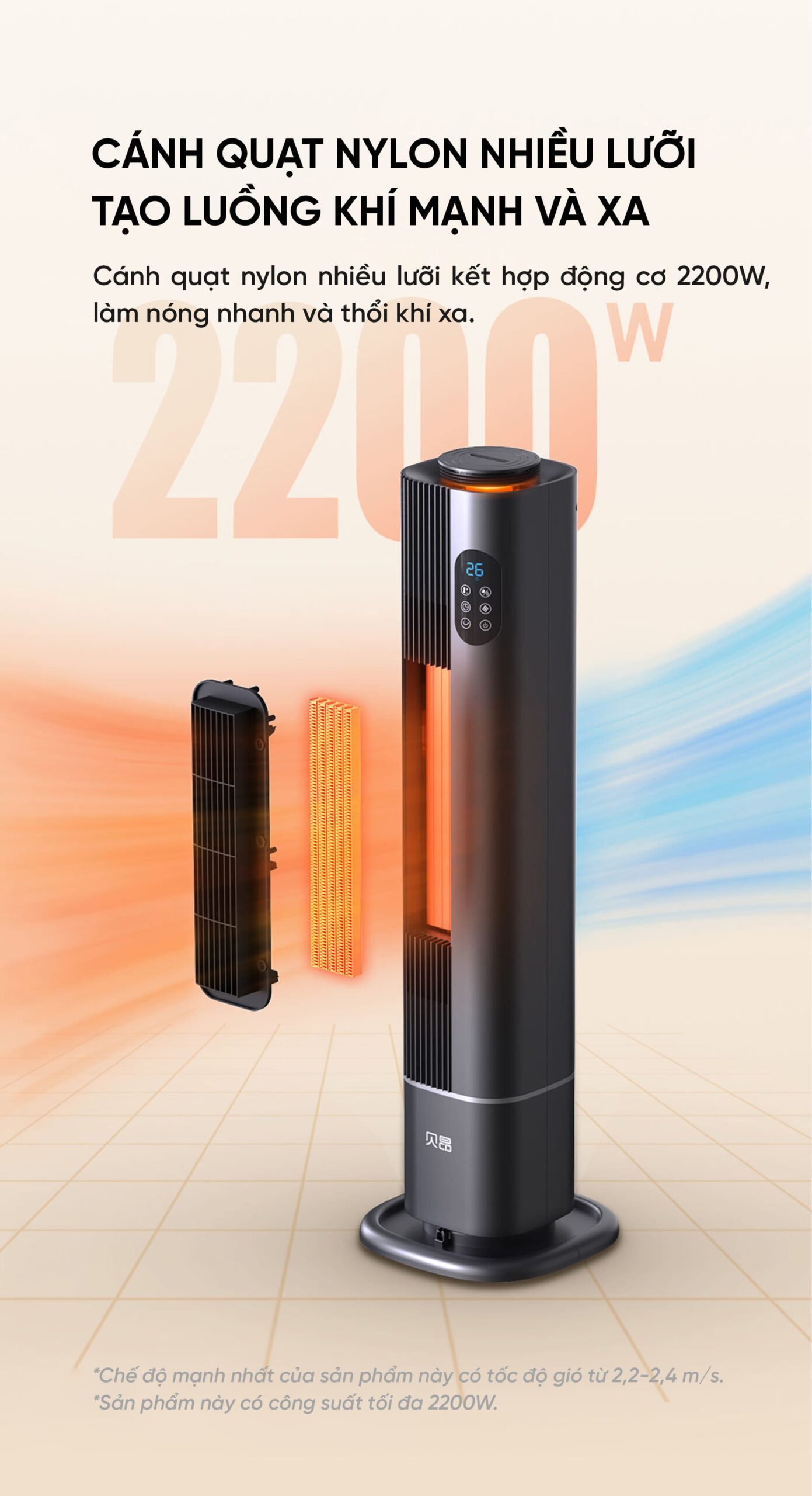 Máy Sưởi Xiaomi Thông Minh 3D N900 Pro