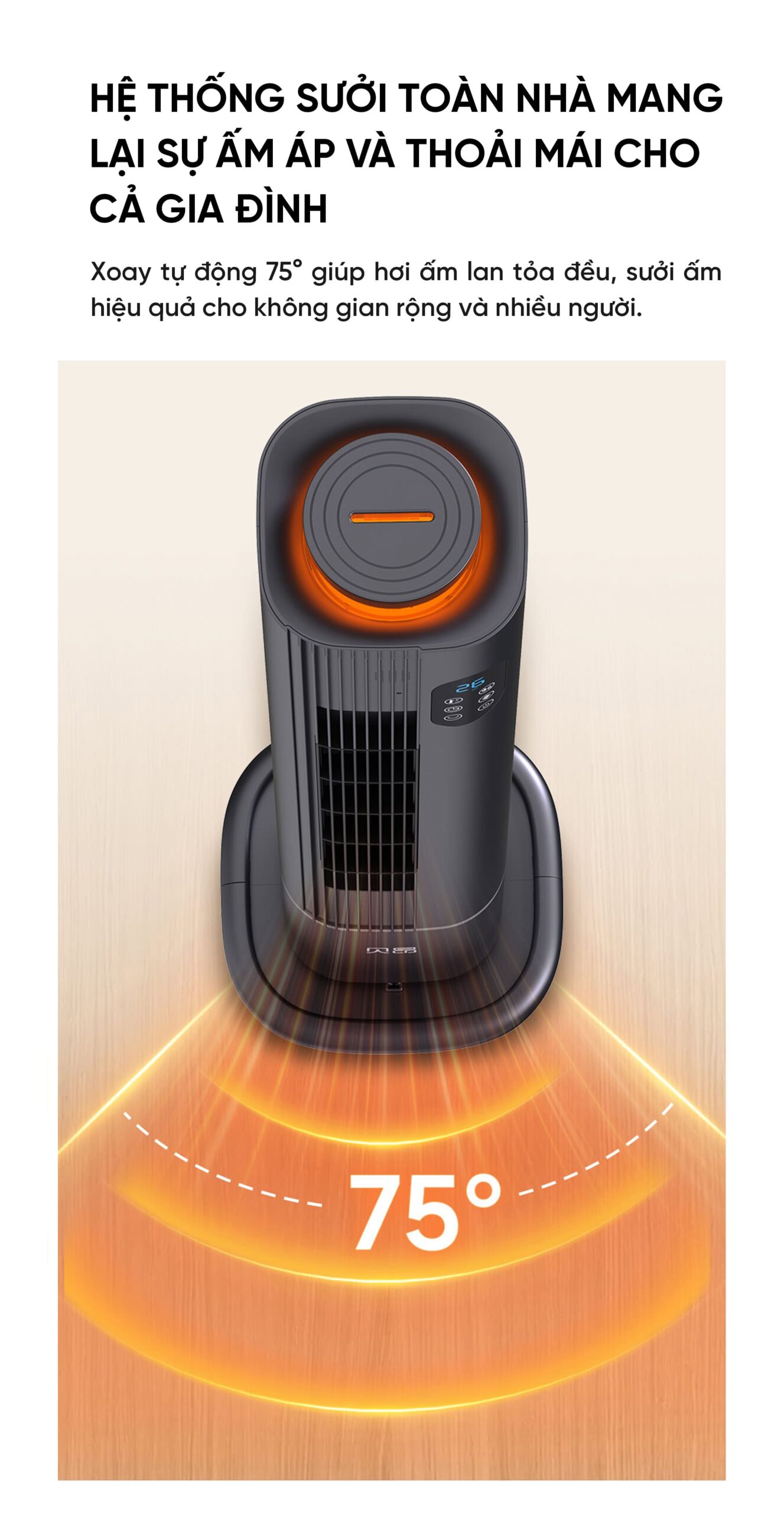 Máy Sưởi Xiaomi Thông Minh 3D N900 Pro