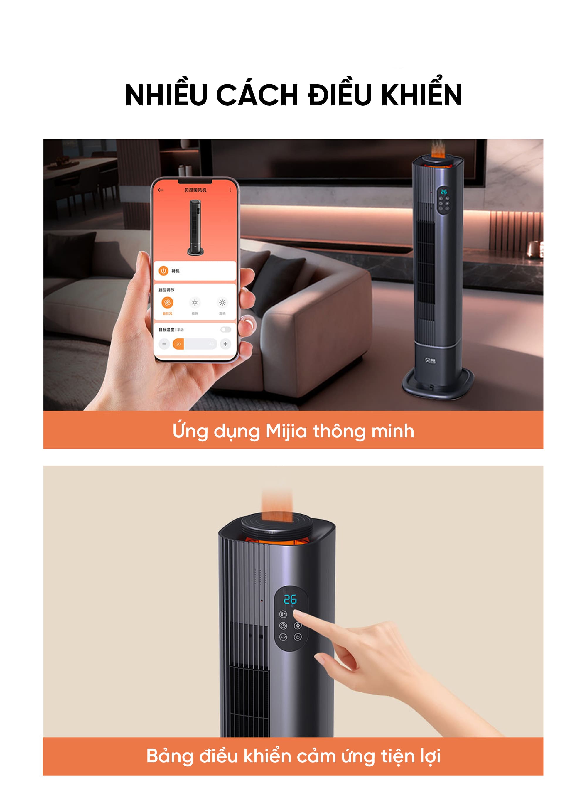 Máy Sưởi Xiaomi Thông Minh 3D N900 Pro