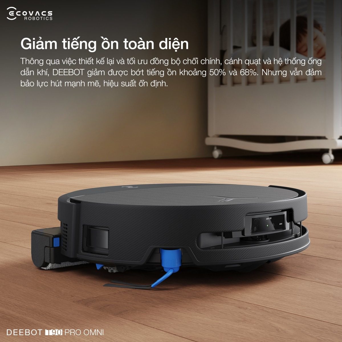 Robot hút bụi Ecovacs T90 Pro Omni