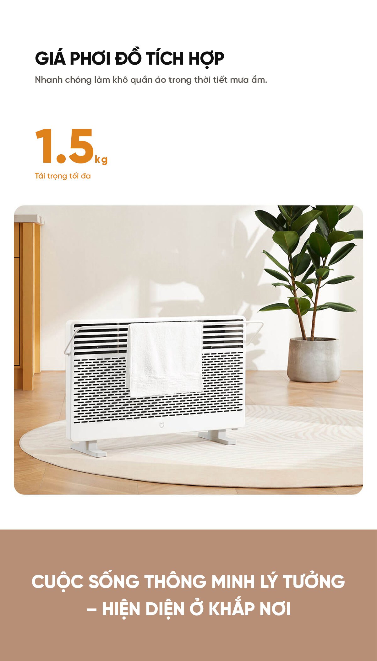Máy Sưởi Xiaomi Mijia Graphene KDNQ05ZM Làm Nóng Nhanh