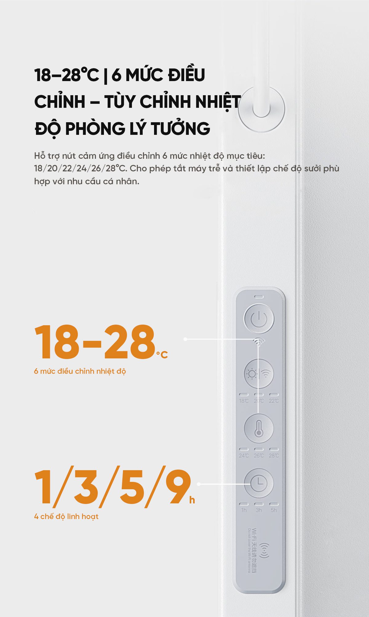Máy Sưởi Xiaomi Mijia Graphene KDNQ05ZM Làm Nóng Nhanh