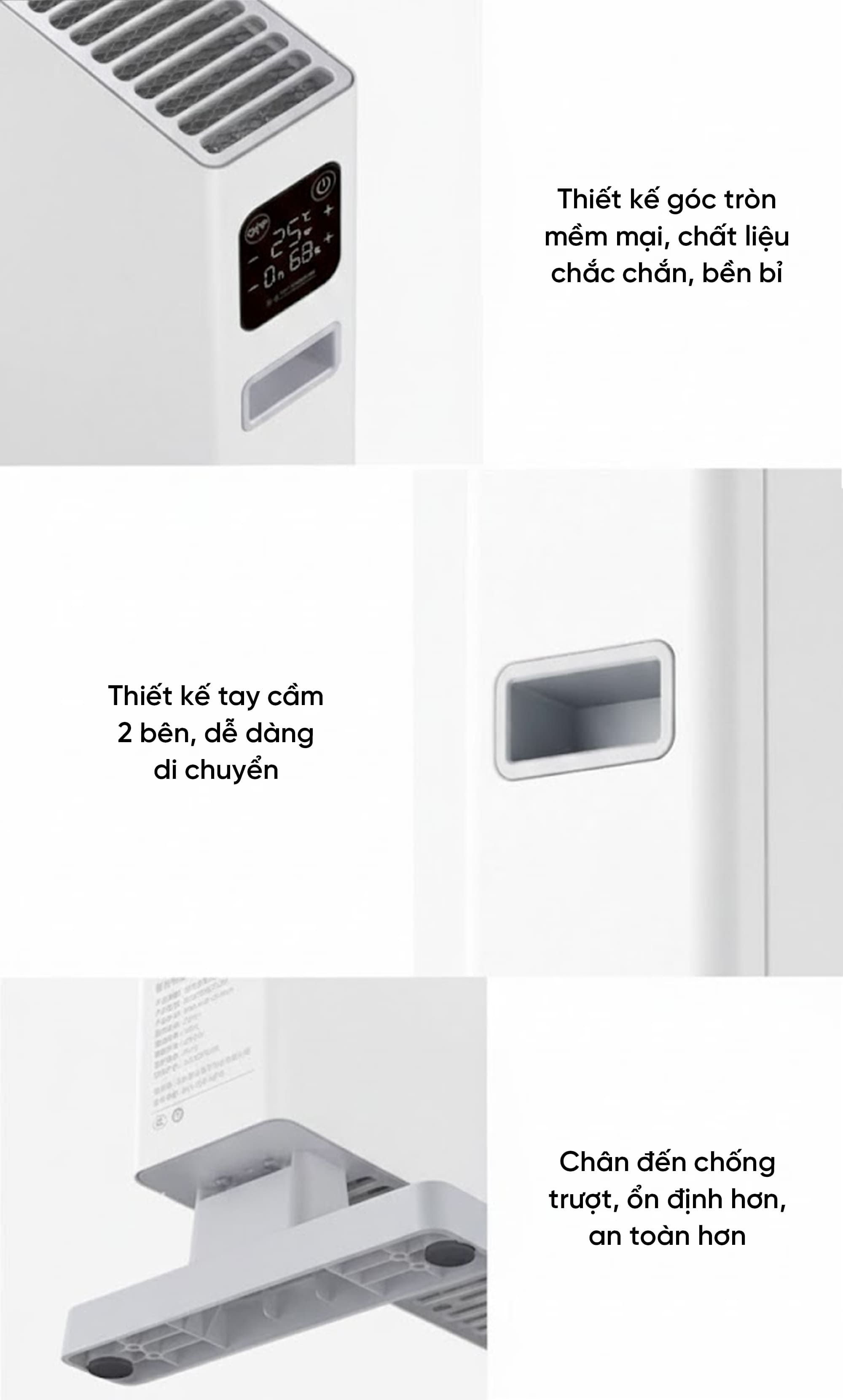 Máy Sưởi Ấm SmartMi 1S Phiên Bản Cảm Ứng - Quốc Tế