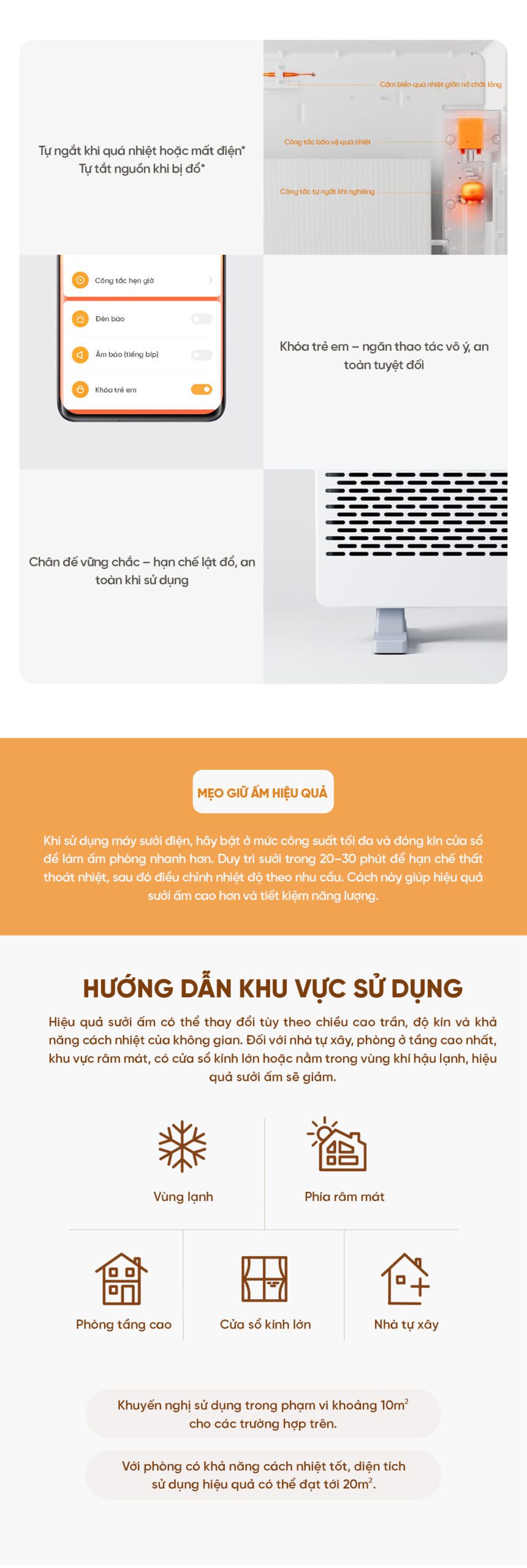 Máy Sưởi Xiaomi Mijia Graphene KDNQ05ZM Làm Nóng Nhanh