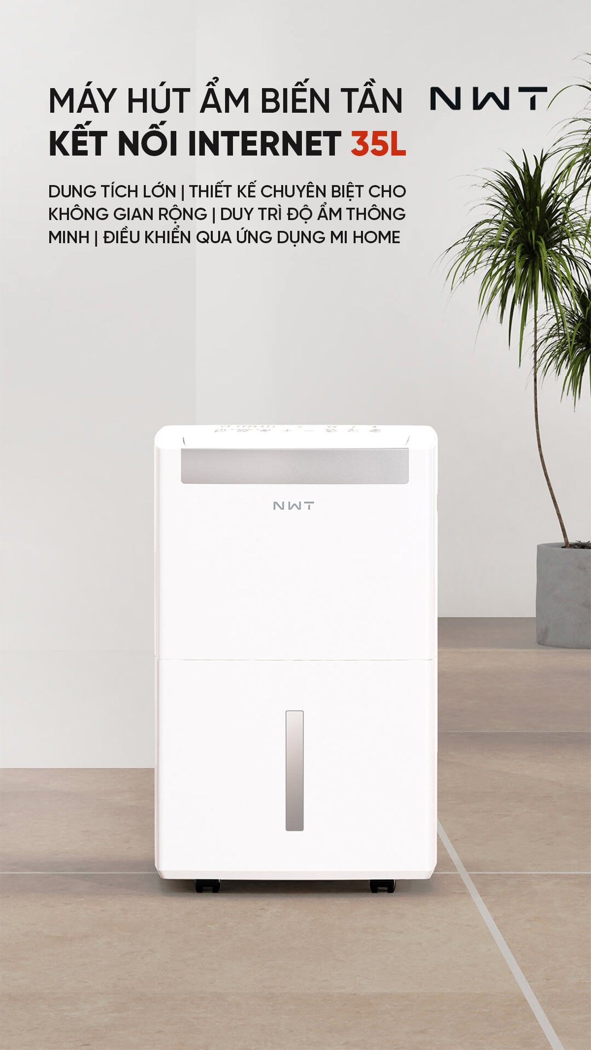 Máy hút ẩm Xiaomi New WideTech 35L