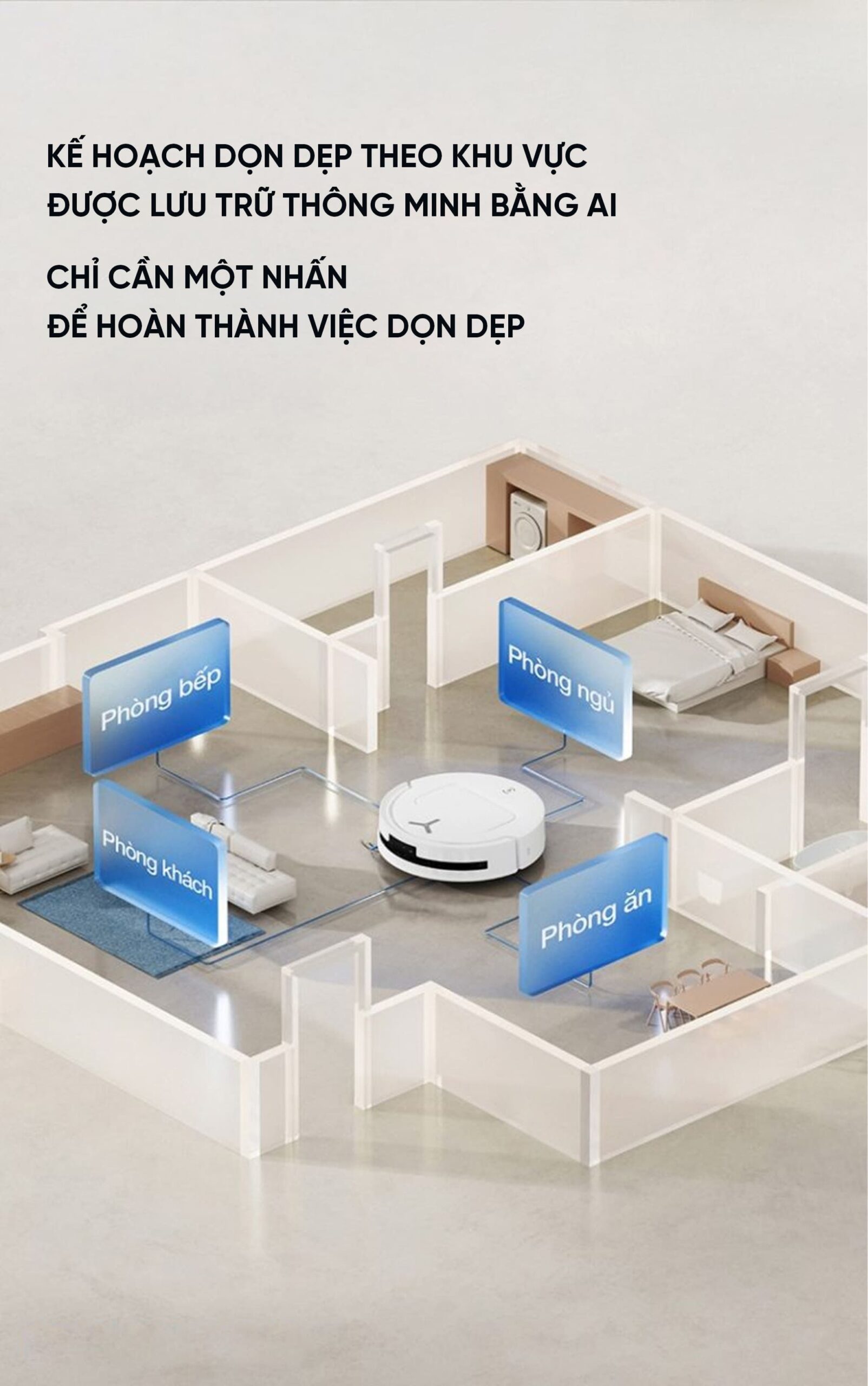 Robot hút bụi lau nhà Ecovacs T80 Omni – Bản Quốc Tế