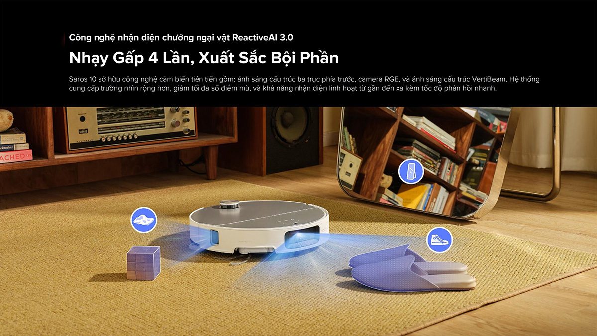 Robot hút bụi Roborock Saros 10【Nhắn tin giảm giá thêm】