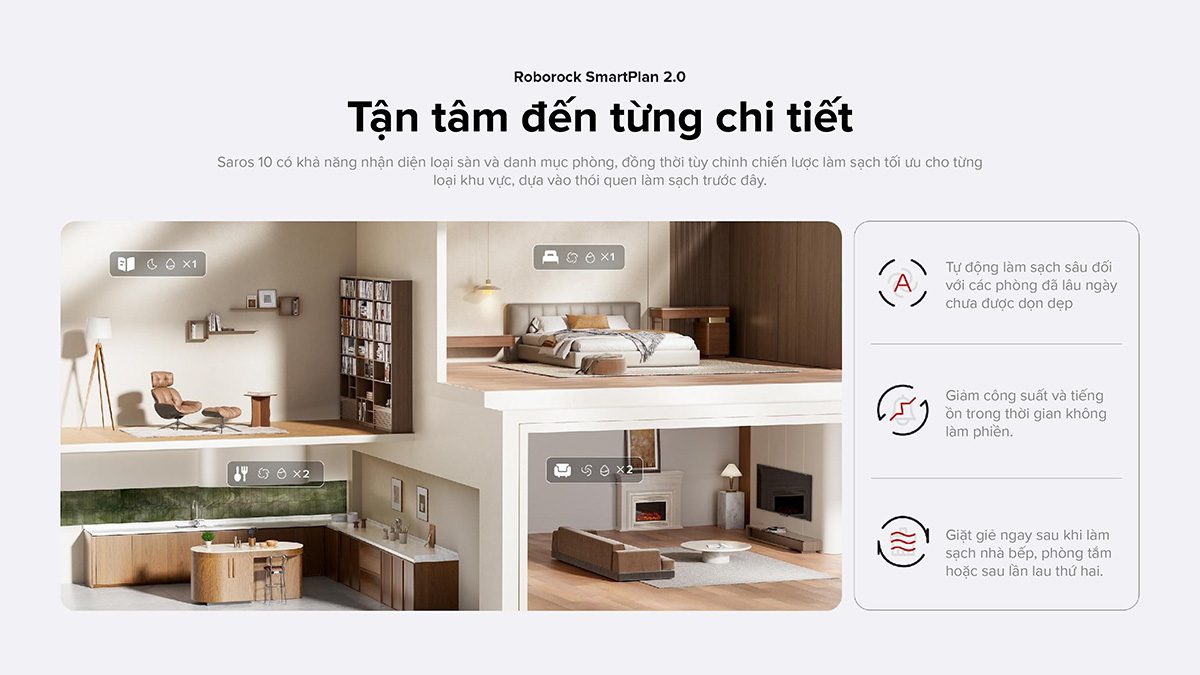 Robot hút bụi Roborock Saros 10【Nhắn tin giảm giá thêm】