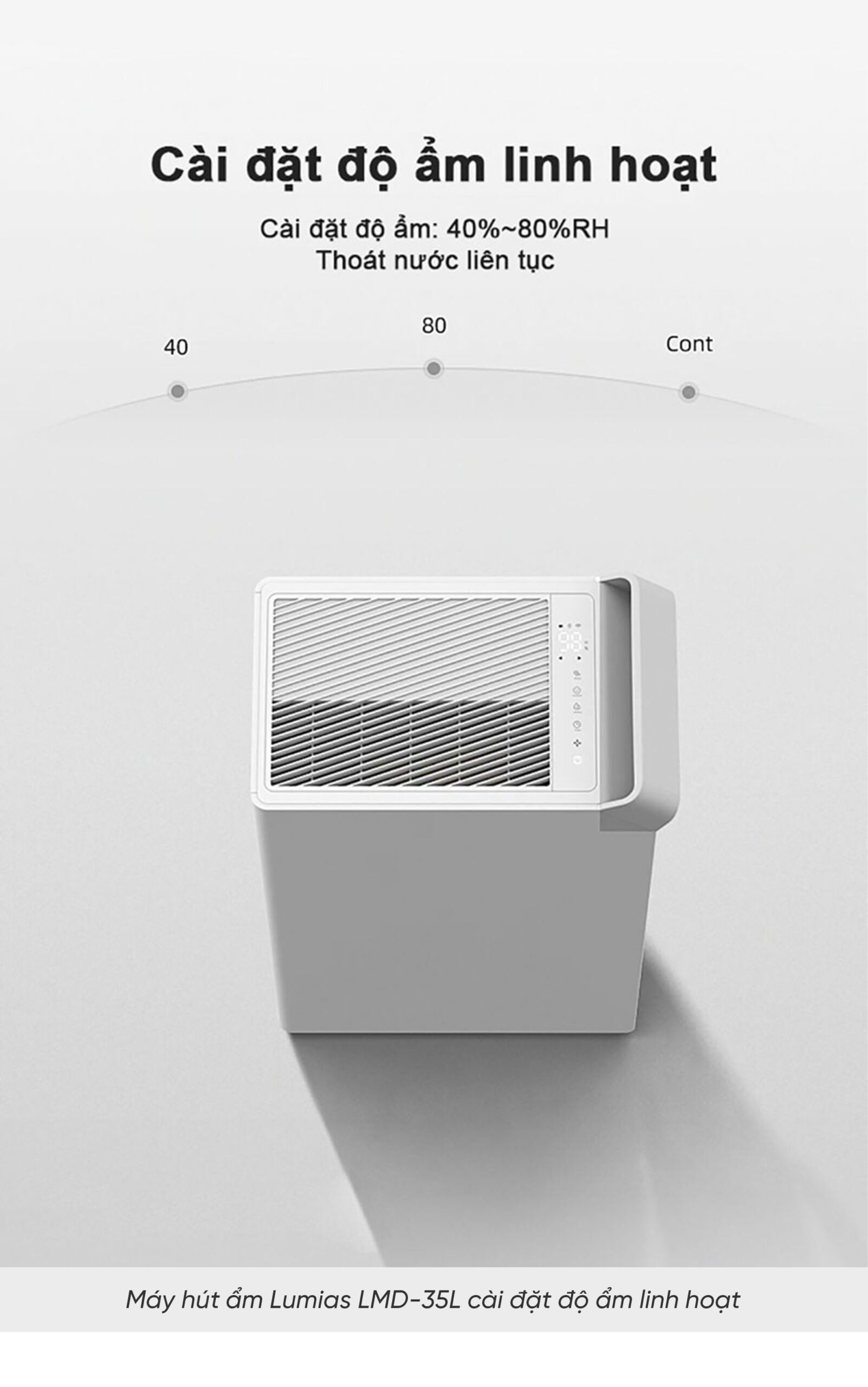 Máy hút ẩm Lumias LMD-35L 70m²