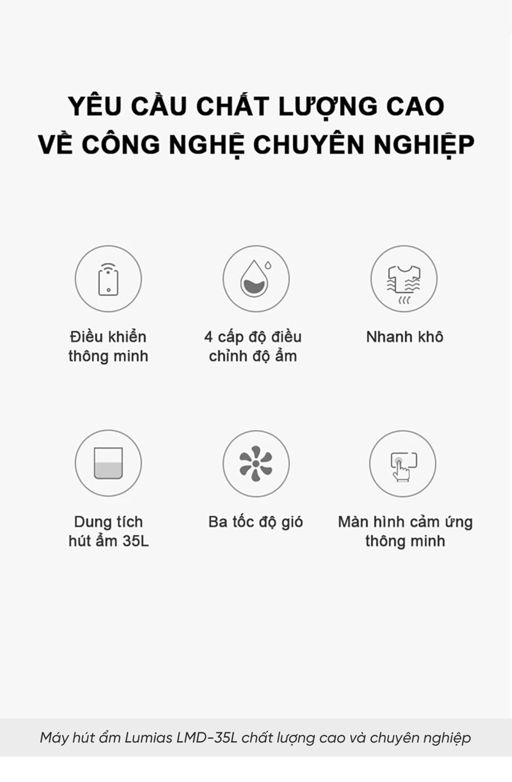 Máy hút ẩm Lumias LMD-35L 70m²