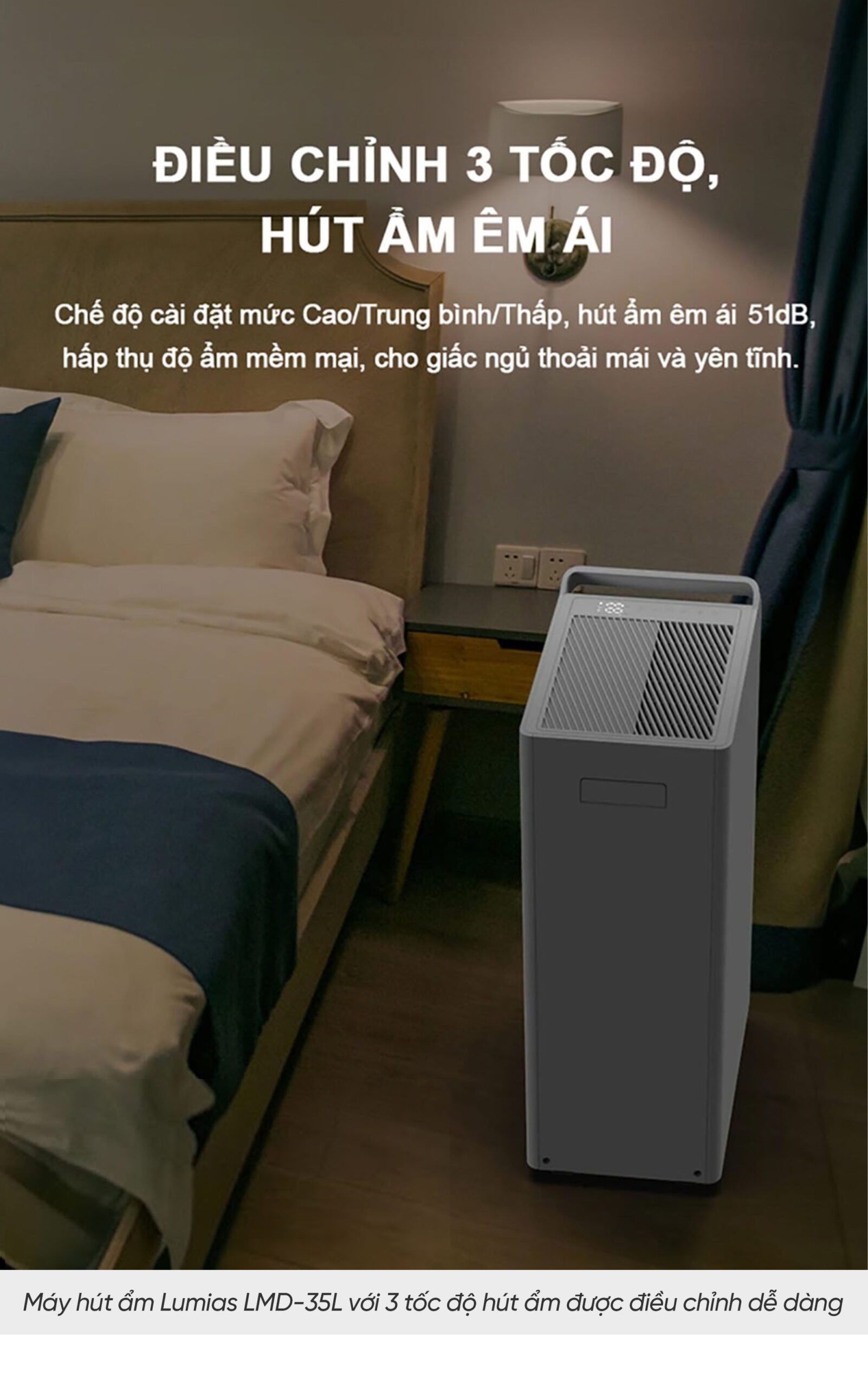 Máy hút ẩm Lumias LMD-35L 70m²
