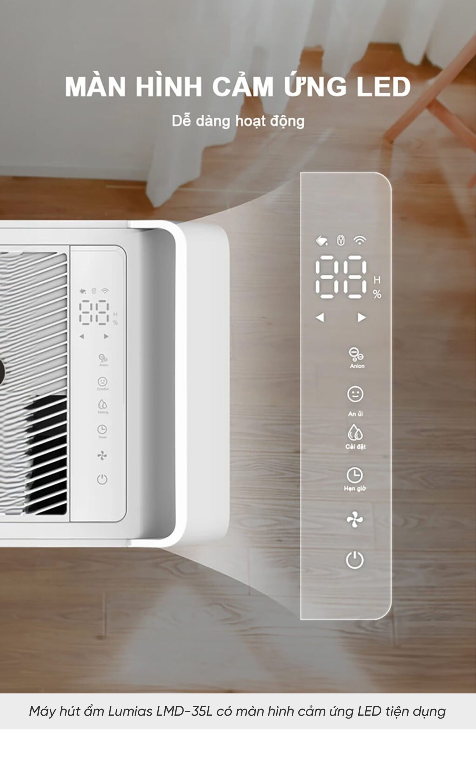Máy hút ẩm Lumias LMD-35L 70m²
